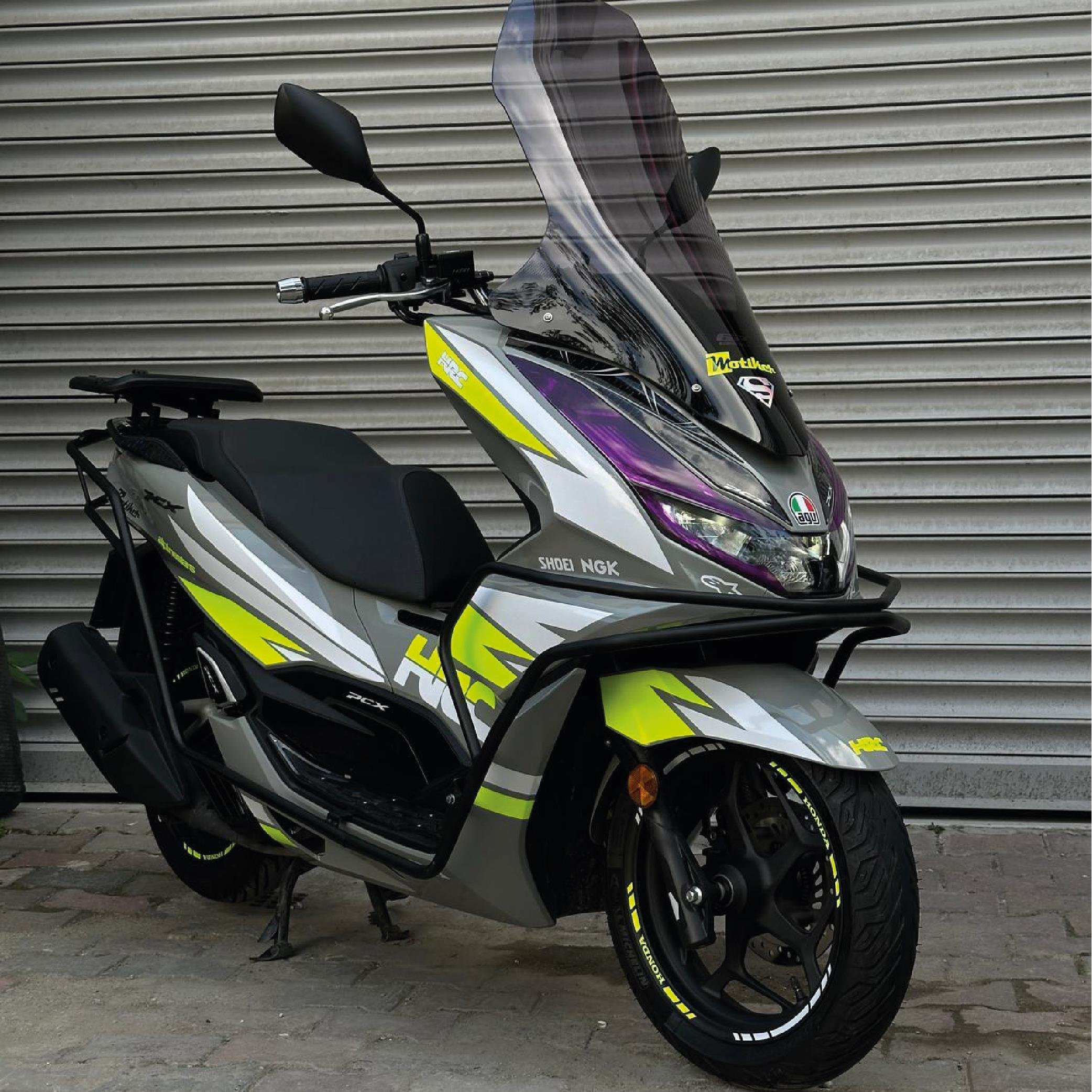PCXHonda PCX 2021-2024 Neon Sarı (Yeşil) HRC Stikcer Etiket Modeli