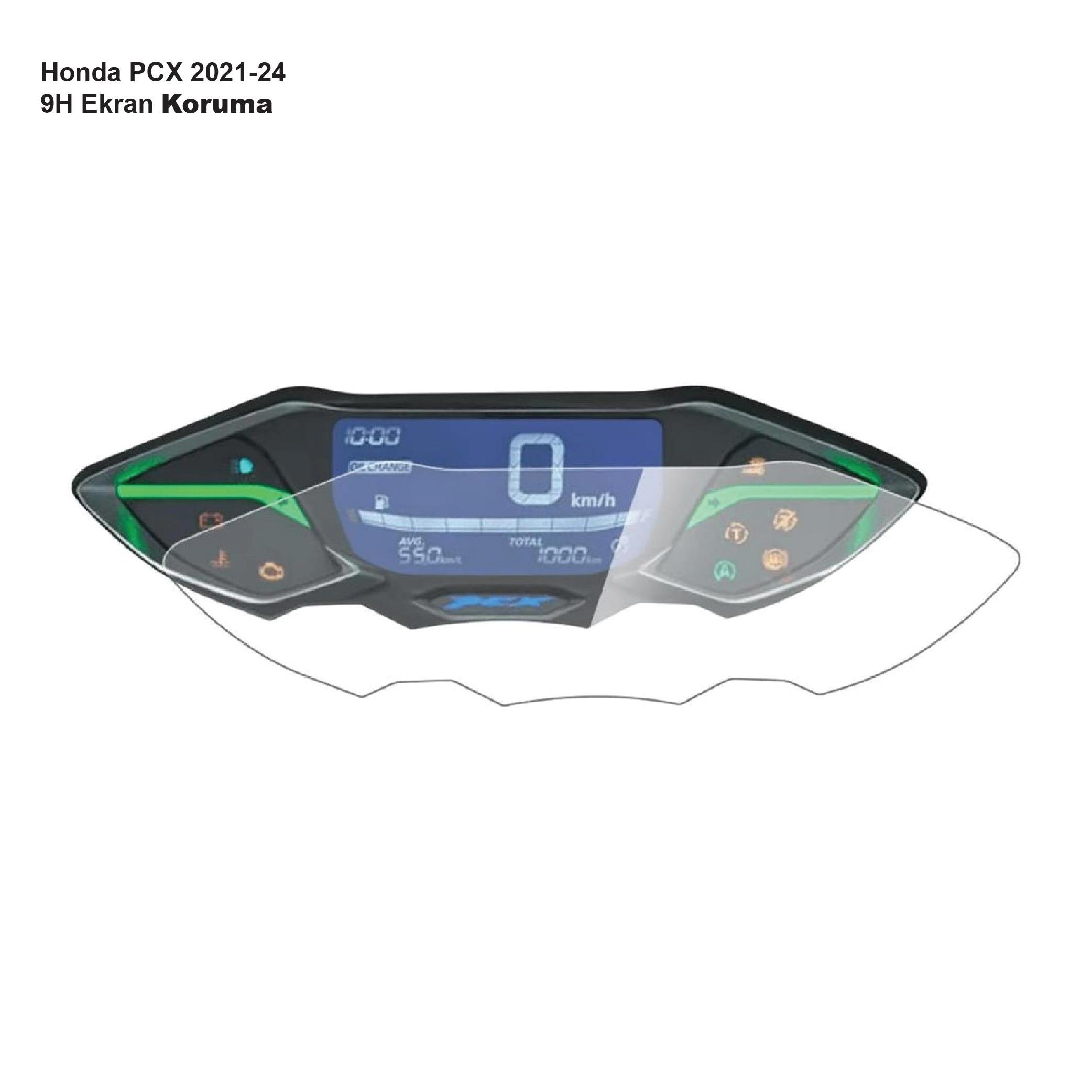 Ekran KorumasıHonda PCX 2021-24 Motosiklet Ekran 9H Nano Koruyucu