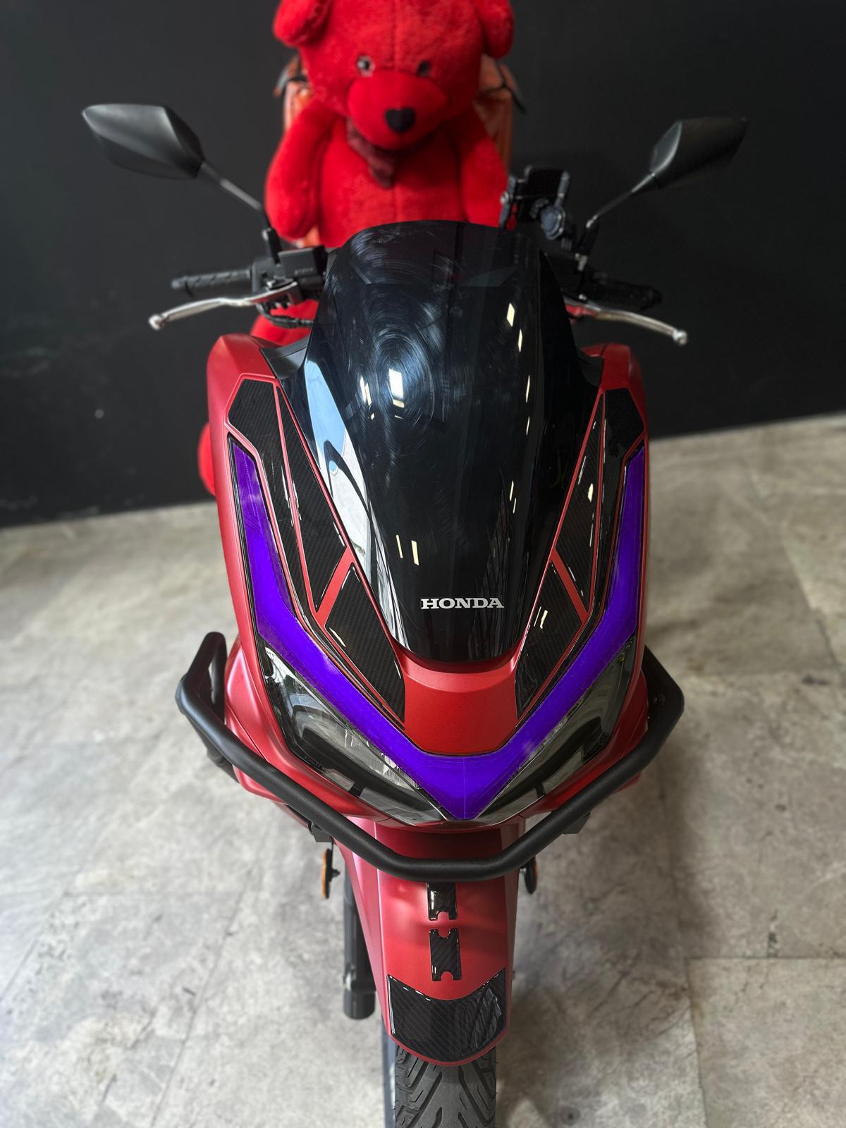 PCXHONDA PCX 2025 Motosiklet Far Sticker Etiket Modeli Mor