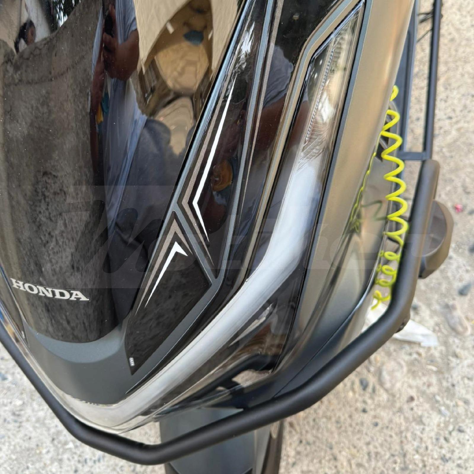 PCXHonda PCX 2025 Uyumlu Tank Pad Siyah Gri Beyaz Desenli Renk