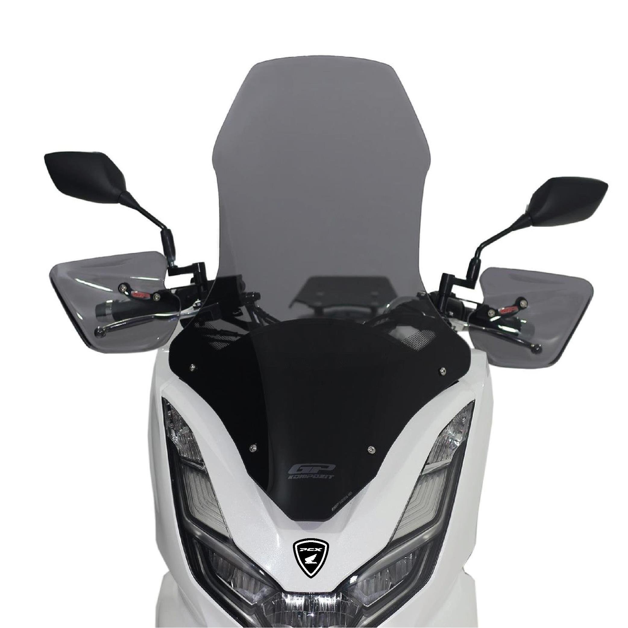 Honda PCX Ön Cam Siperlik Damla Sticker Etiket Modeli Beyaz