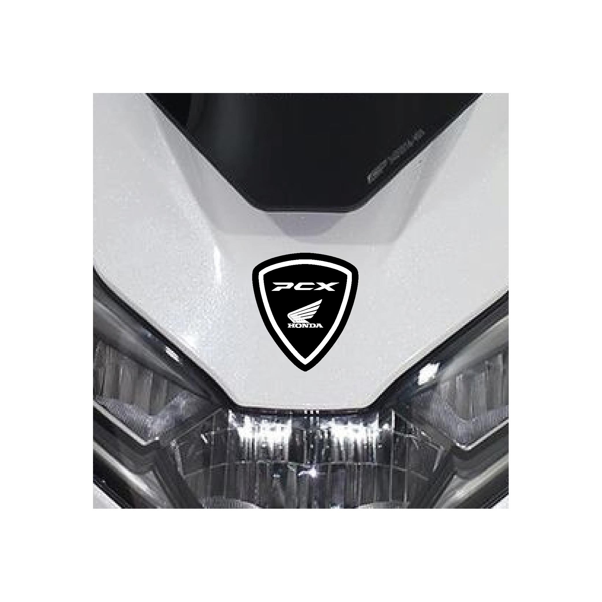 Honda PCX Ön Cam Siperlik Damla Sticker Etiket Modeli Beyaz