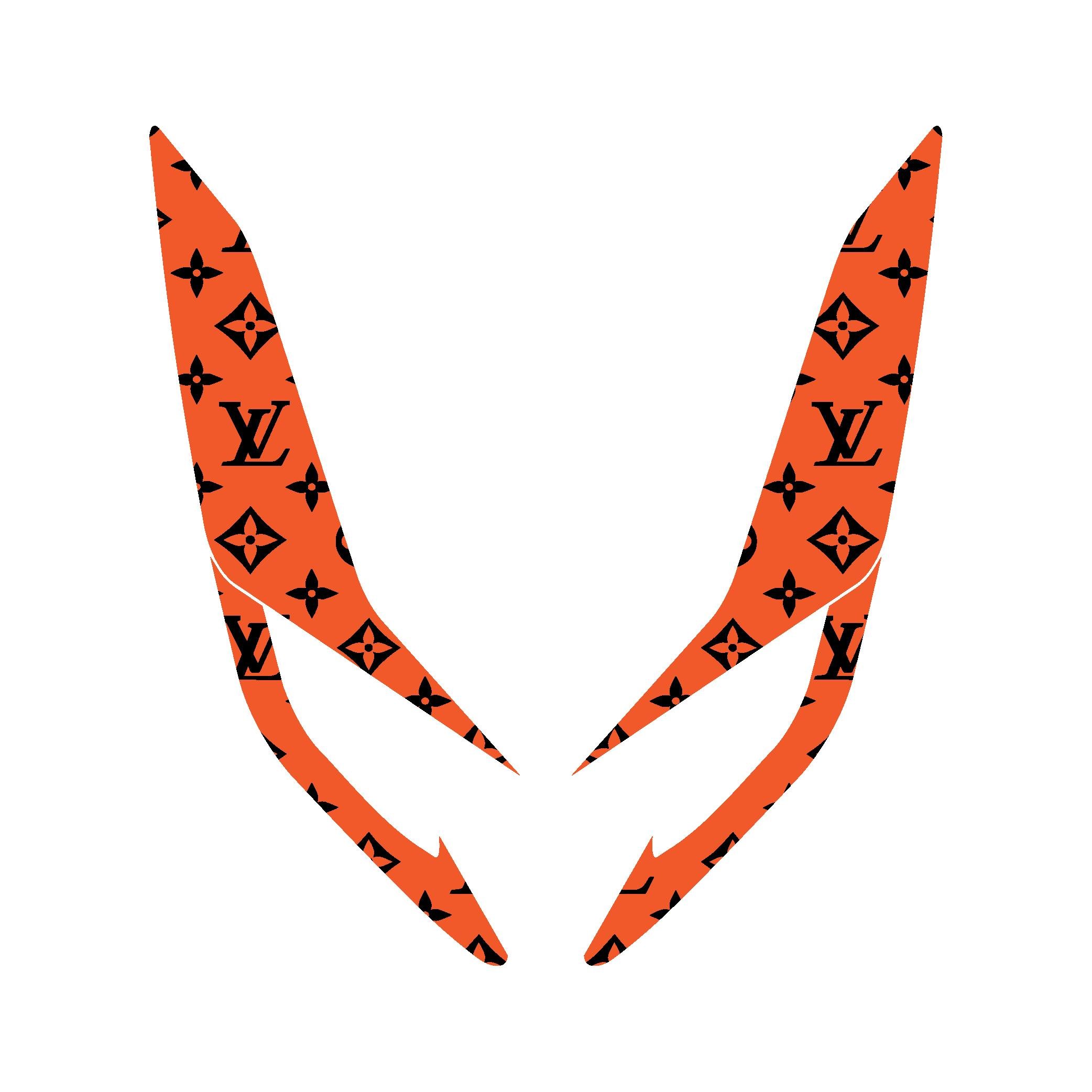 PCXHonda PCX Ön Far Kaşı LV Tasarımı Şeffaf Sticker Turuncu