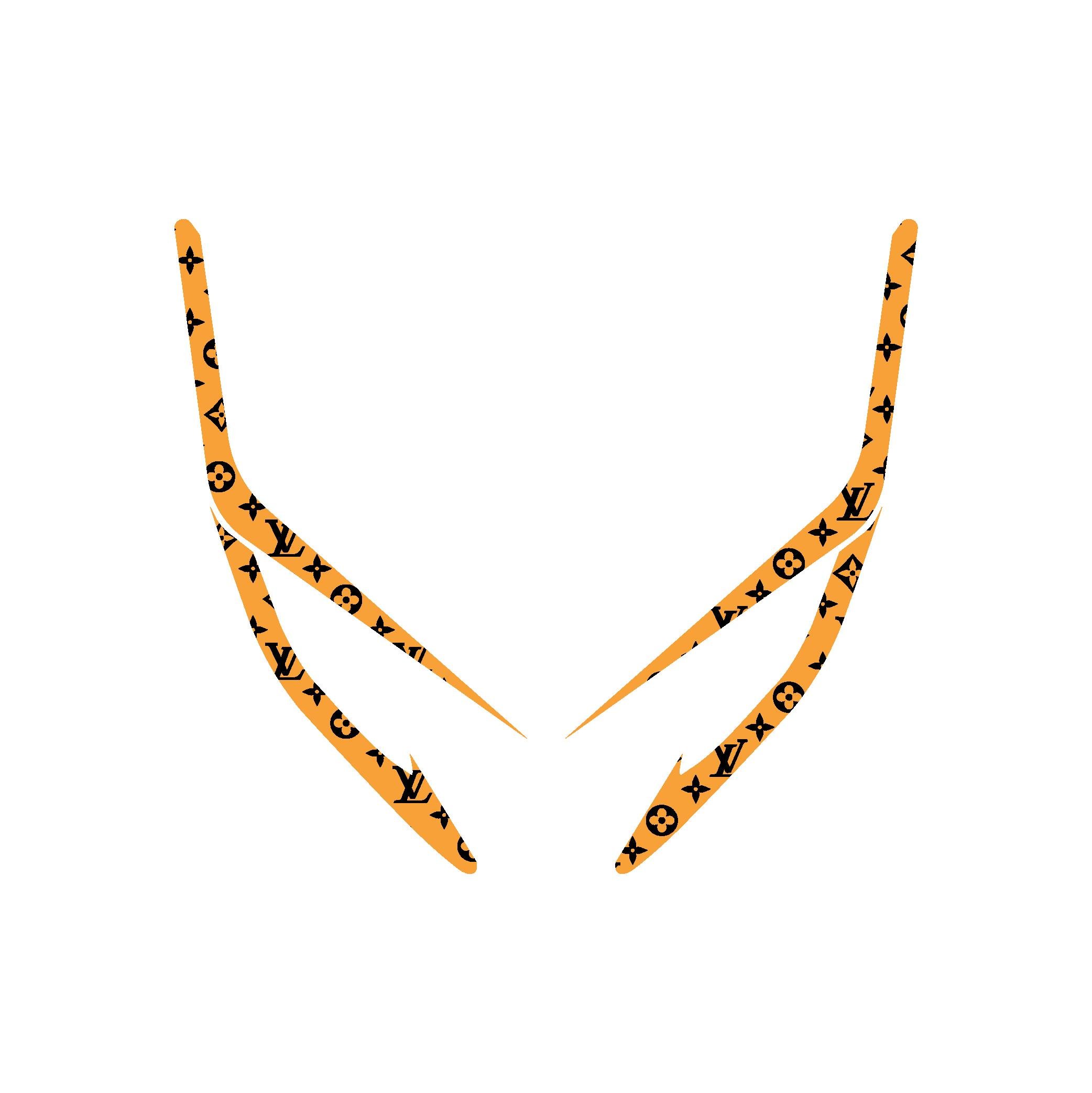 PCXHonda PCX Ön Far Kaşı LV Tasarımı Şeffaf Sticker Turuncu Model 2