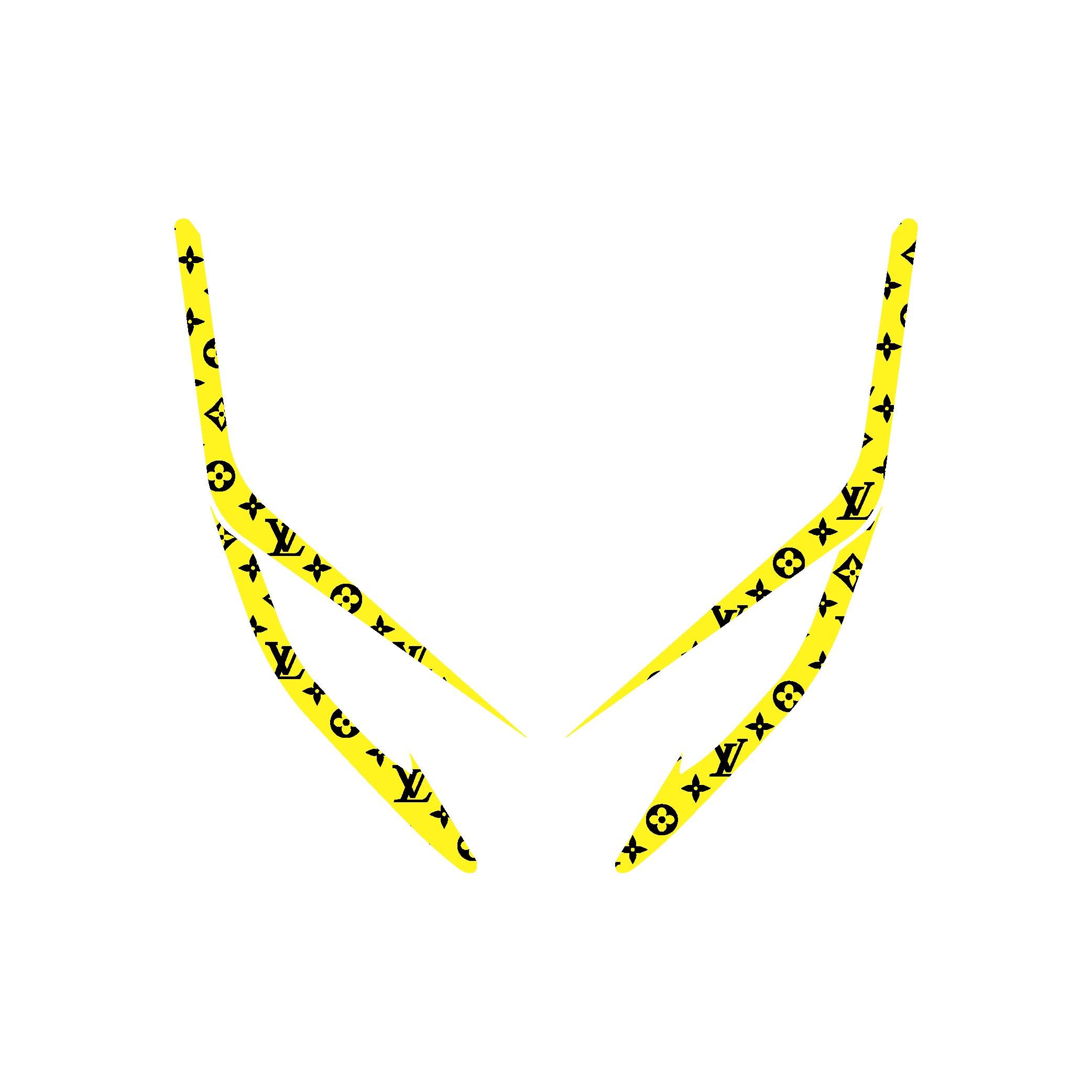 PCXHonda PCX Ön Far Kaşı LV Tasarımı Şeffaf Sticker Sarı Model 2