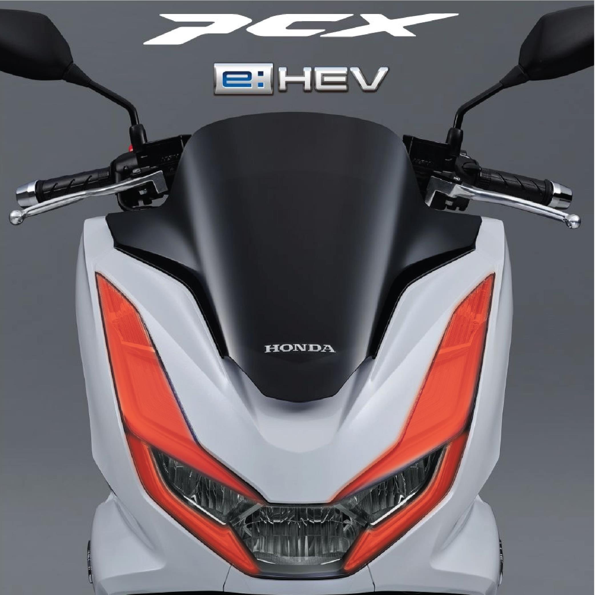 PCXHonda PCX Ön Far Kaşı Şeffaf Sticker Kırmızı