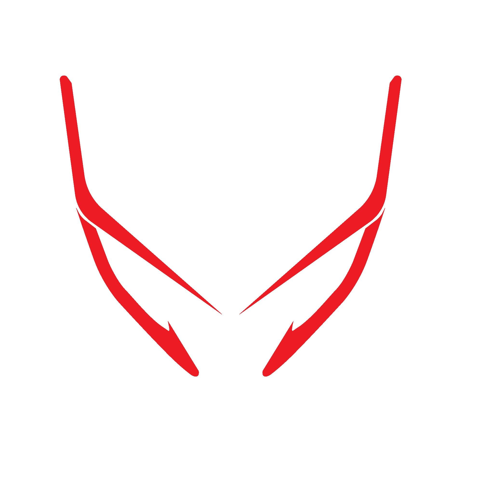 PCXHonda PCX Ön Far Kaşı Tasarımı Şeffaf Sticker Kırmızı