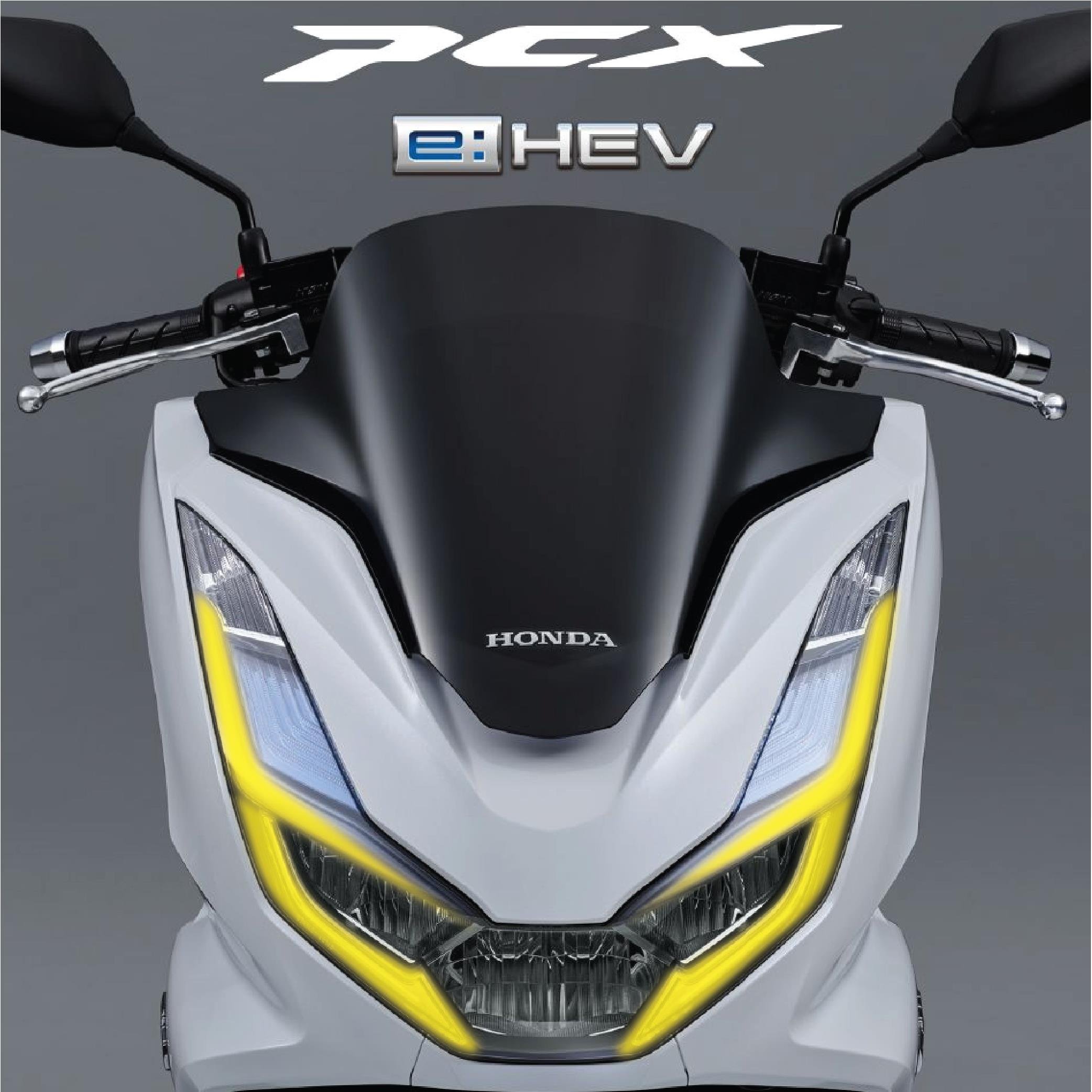 PCXHonda PCX Ön Far Kaşı Tasarımı Şeffaf Sticker Sarı