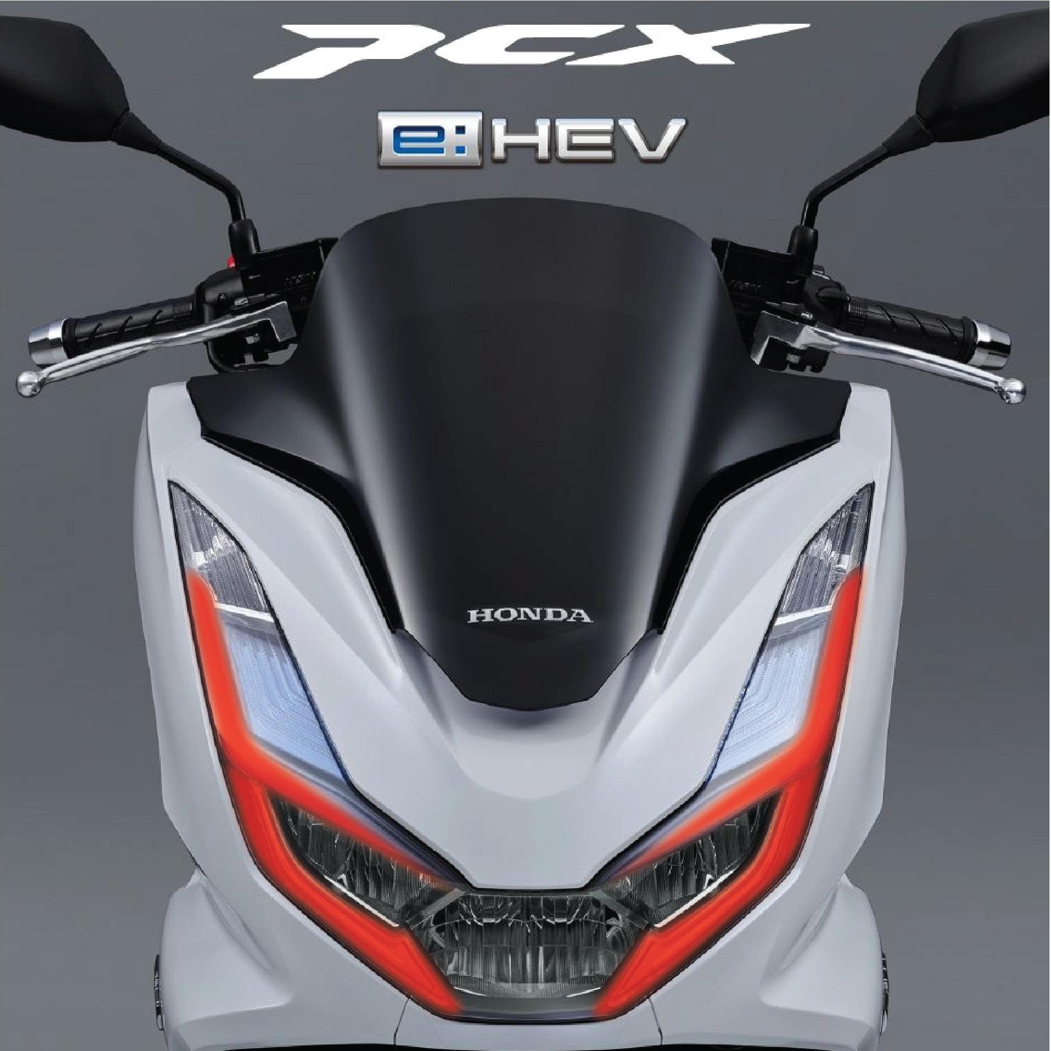 PCXHonda PCX Ön Far Kaşı Tasarımı Şeffaf Sticker Kırmızı