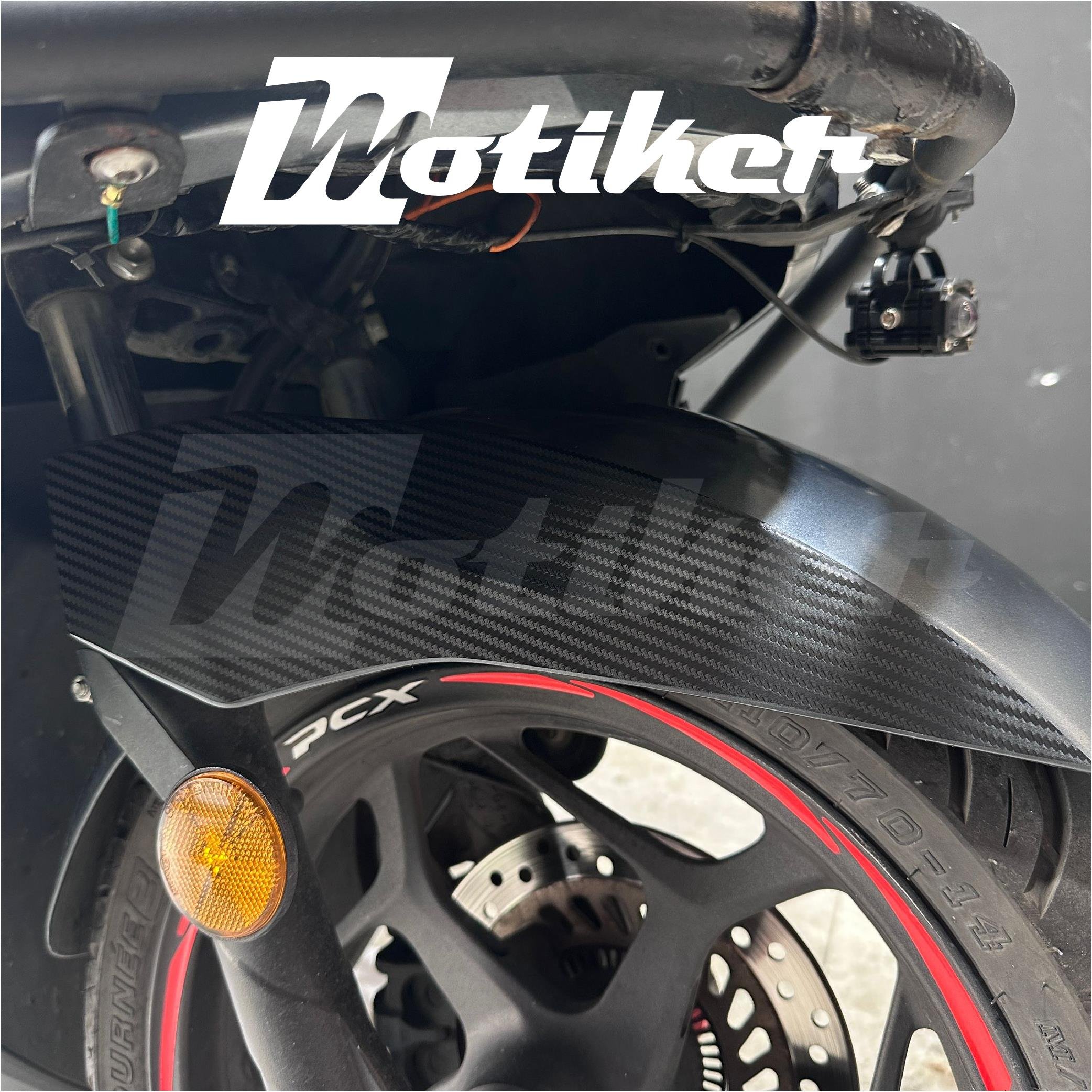 PCXHONDA PCX STICKER ÖN ÇAMURLUK YAN KARBON DESEN 