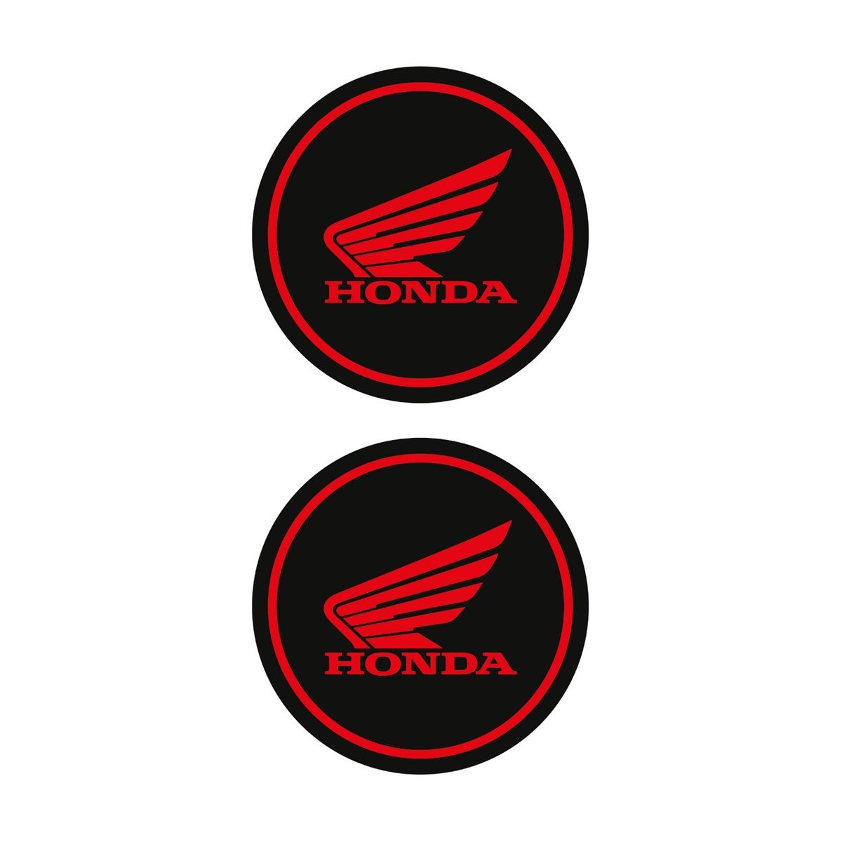 Honda Siyah Kırmızı Koruma Takozu Damla Sticker Modeli