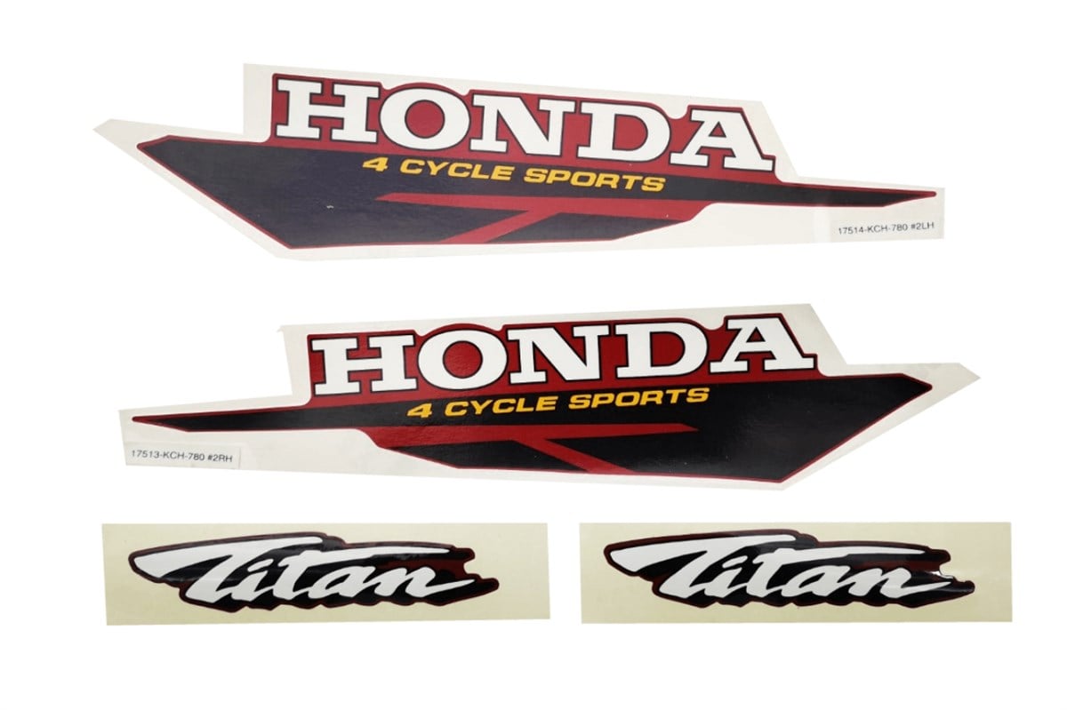 Honda Titan Eski Model Siyah Sticker Etiket Takımı