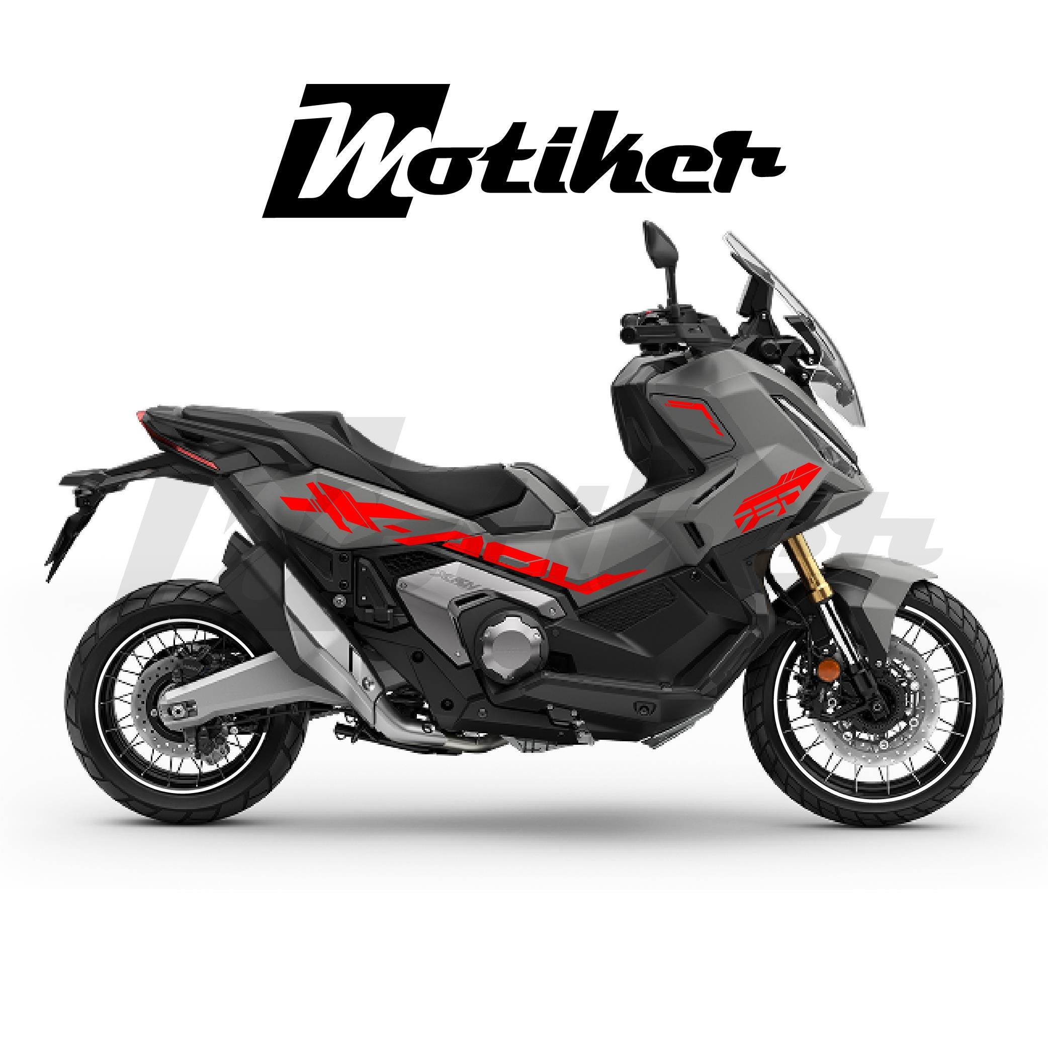 X-ADV 750 / X-ADV 750 Special EditionHonda X-ADV 750 Sticker 2025 Özel Tasarım Sticker Etiket Modeli Kırmızı