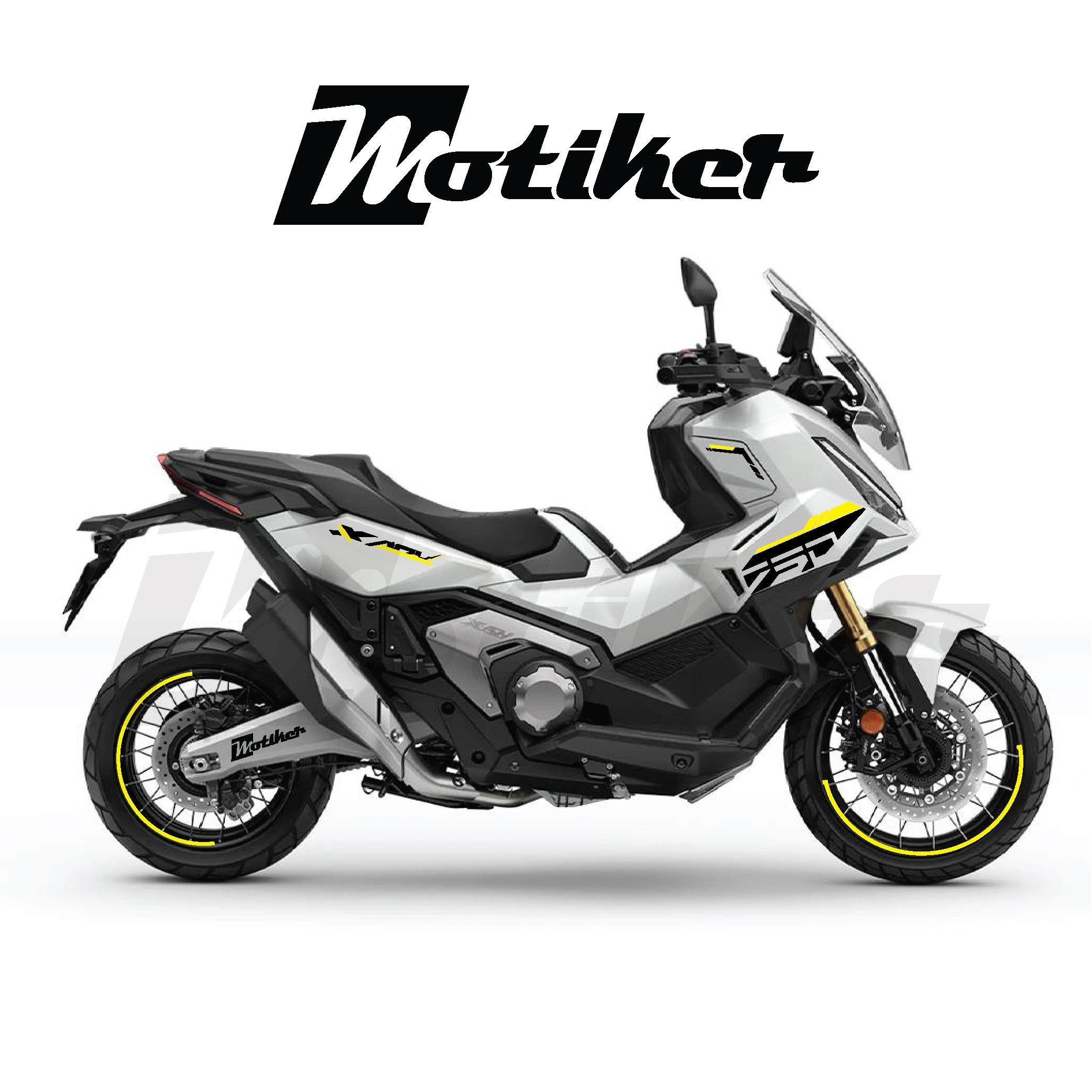 X-ADVHonda X-ADV  Sticker Etiket Modeli  2025 Uyumlu Siyah Sarı