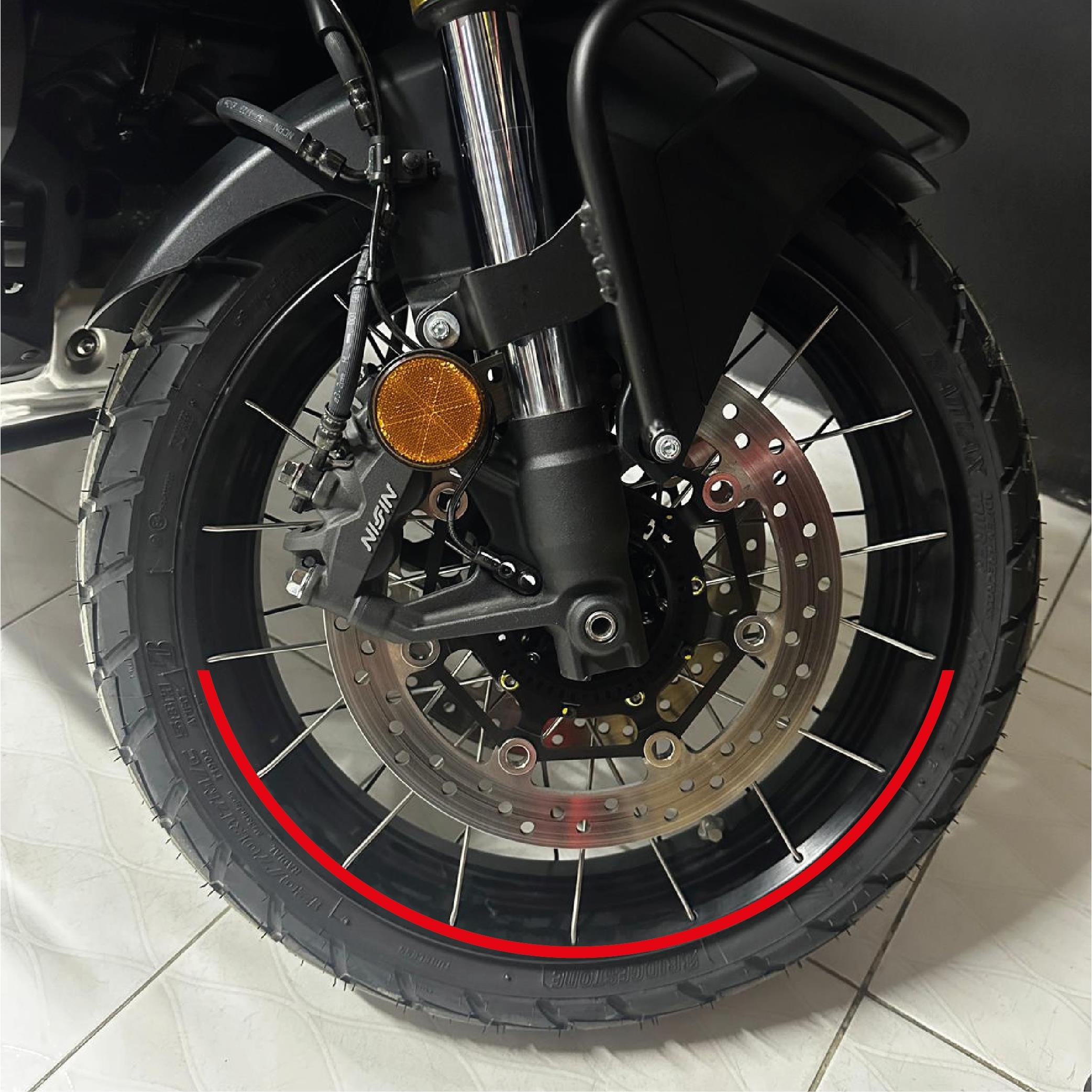 Honda X-ADV Yarım Jant Sticker Modeli - Kırmızı