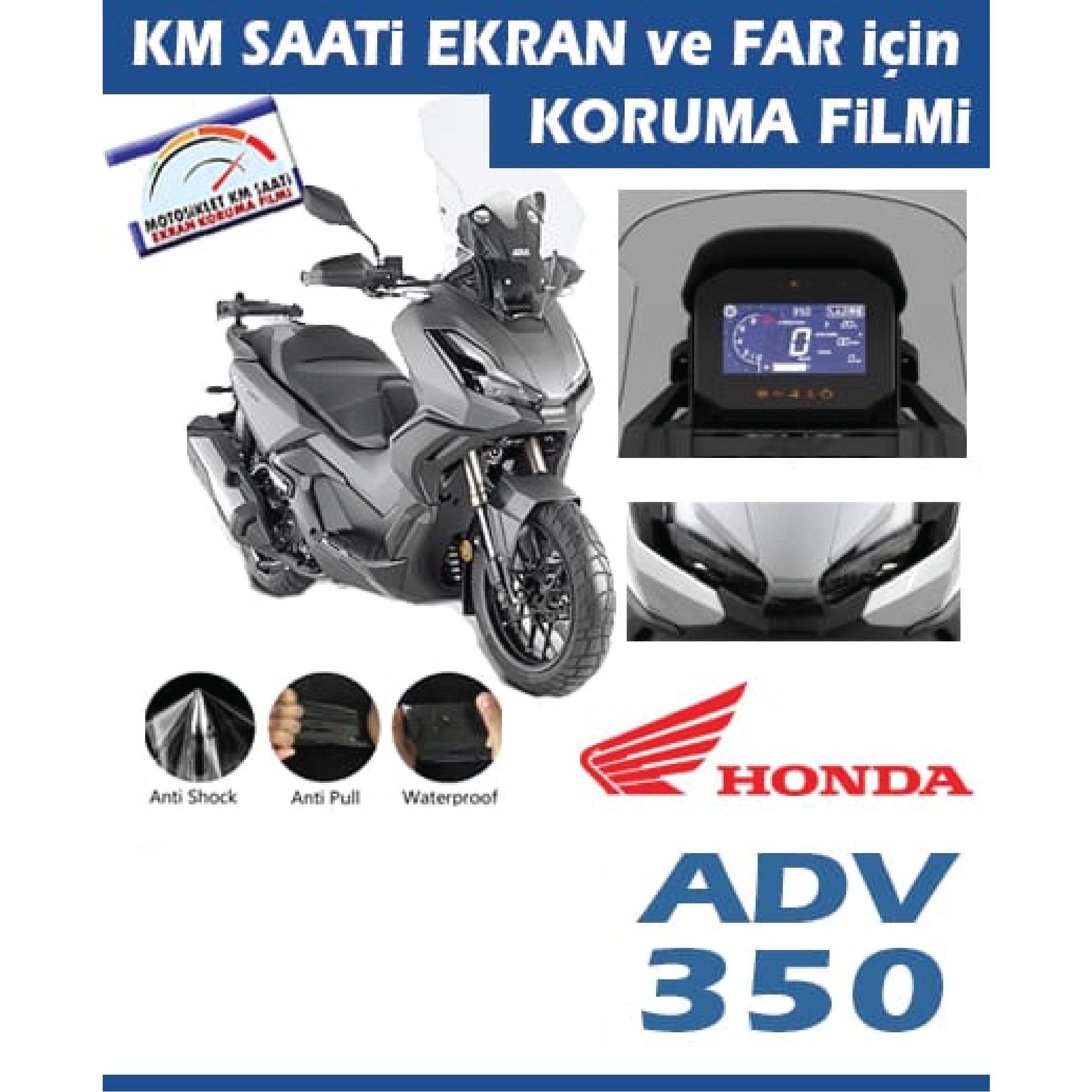 Ekran KorumasıHonda XADV 350 Motosiklet Ekran Km Koruyucu ve Far Koruma 