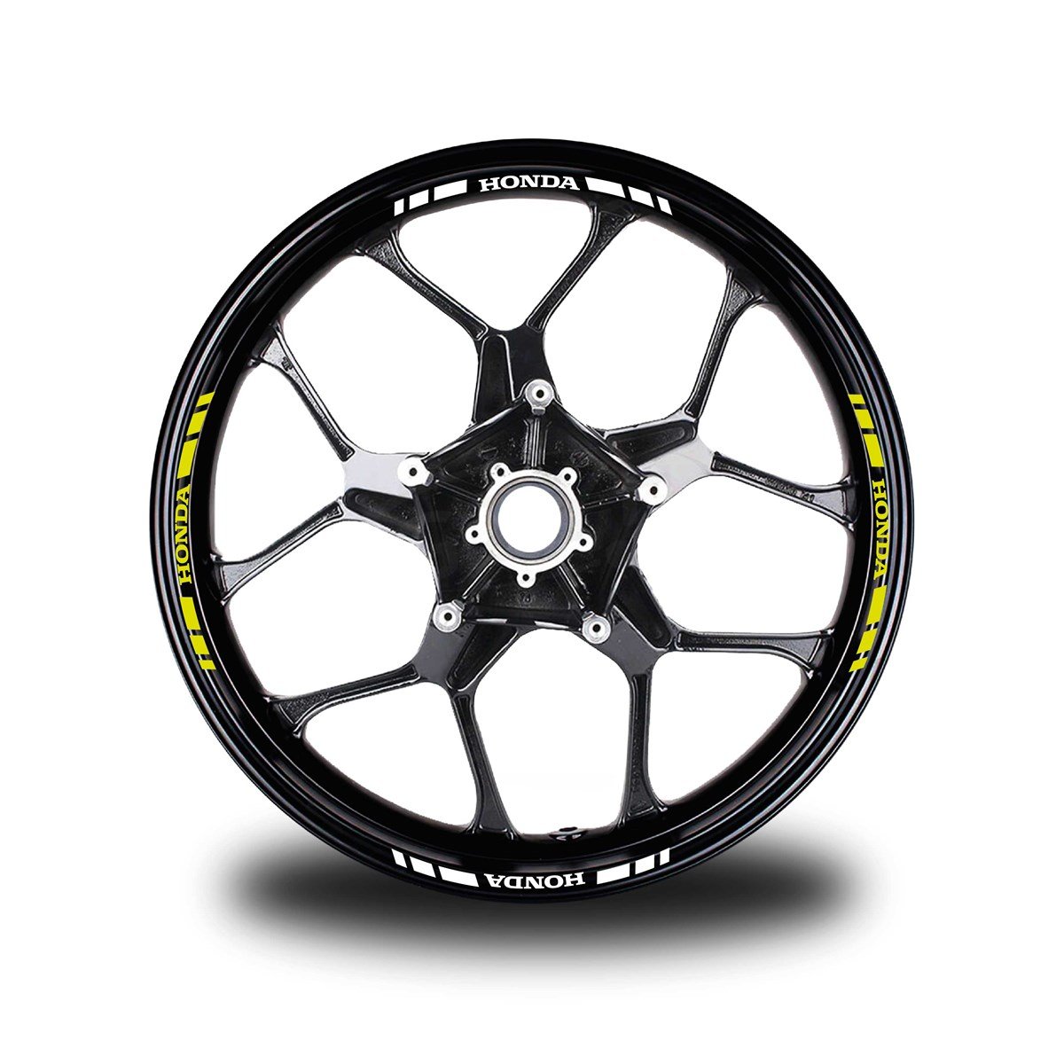 HONDA YAZILI KISA DIŞ ŞERİT 16'LI JANT STICKER ÇİFT RENK MODELİ