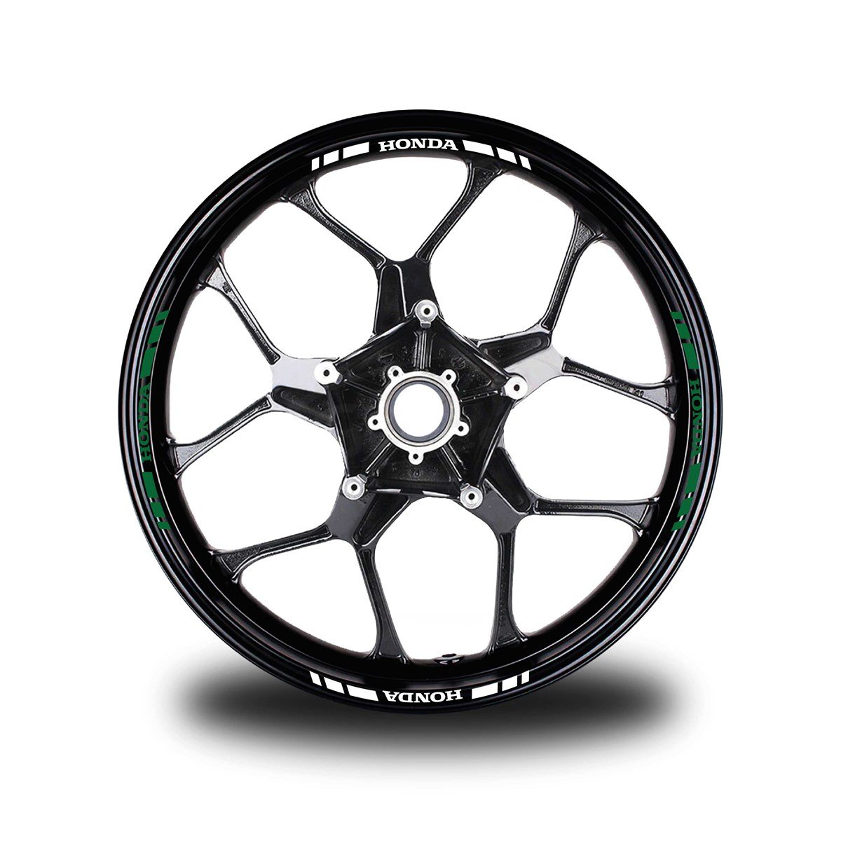 HONDA YAZILI KISA DIŞ ŞERİT 16'LI JANT STICKER ÇİFT RENK MODELİ