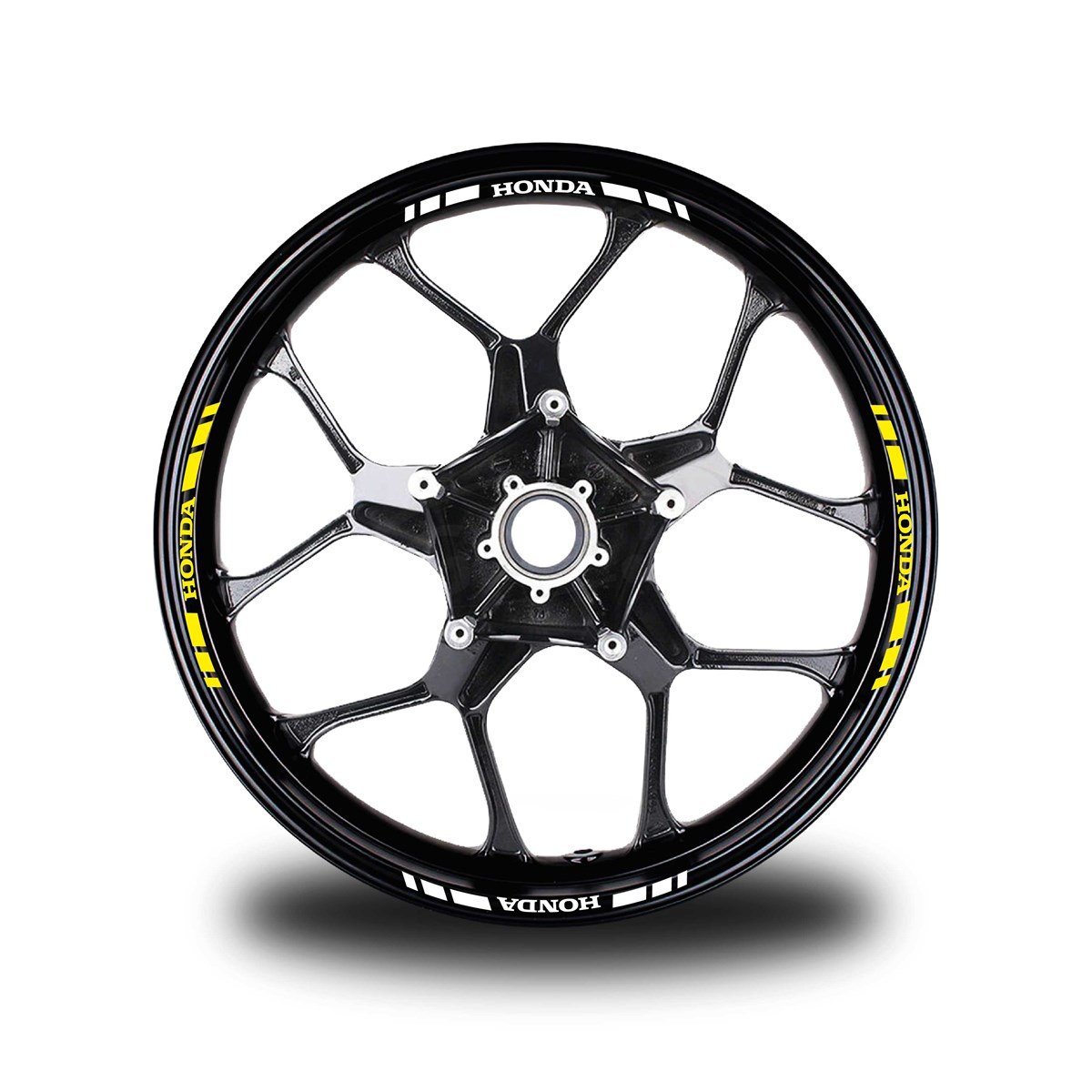 HONDA YAZILI KISA DIŞ ŞERİT 16'LI JANT STICKER ÇİFT RENK MODELİ