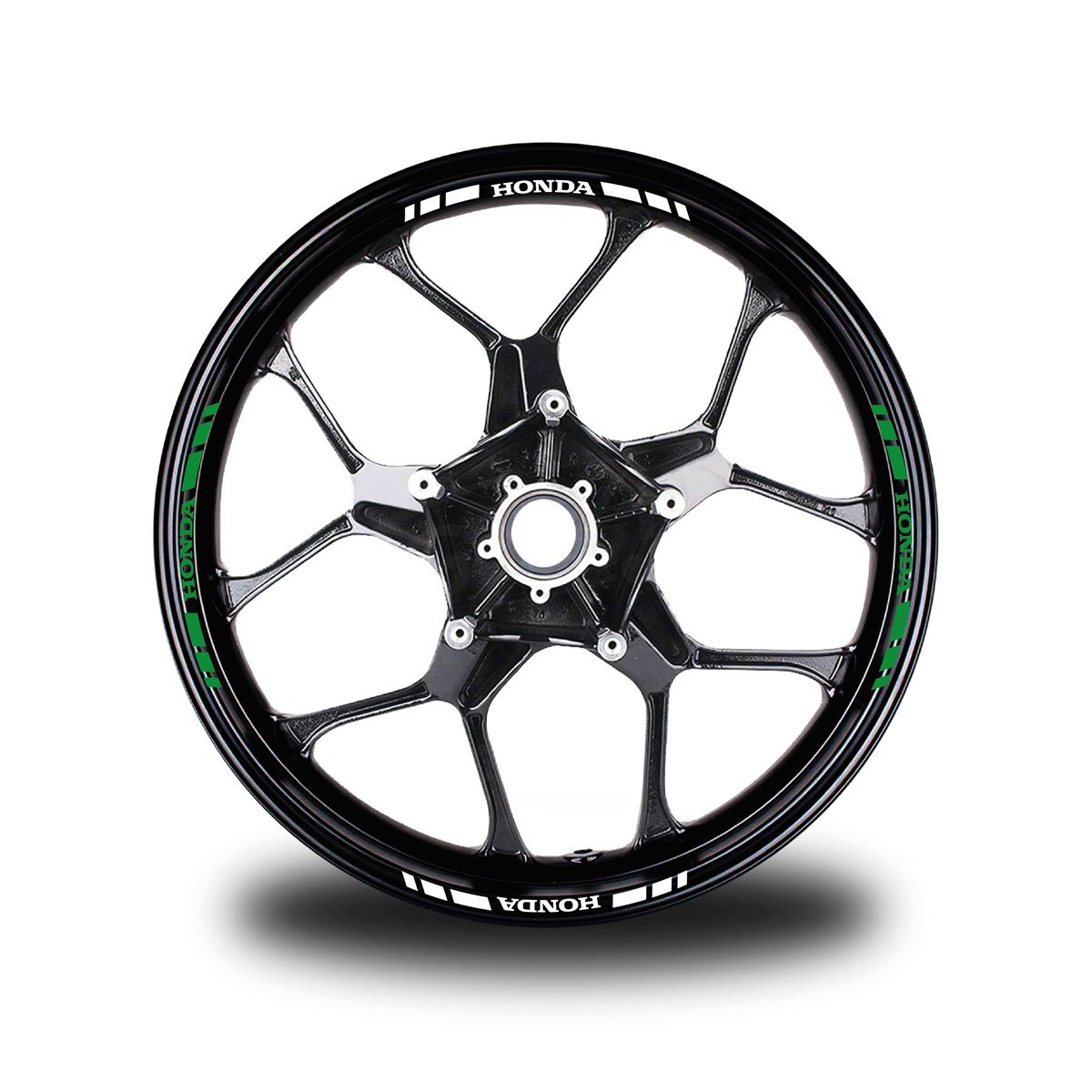 HONDA YAZILI KISA DIŞ ŞERİT 16'LI JANT STICKER ÇİFT RENK MODELİ