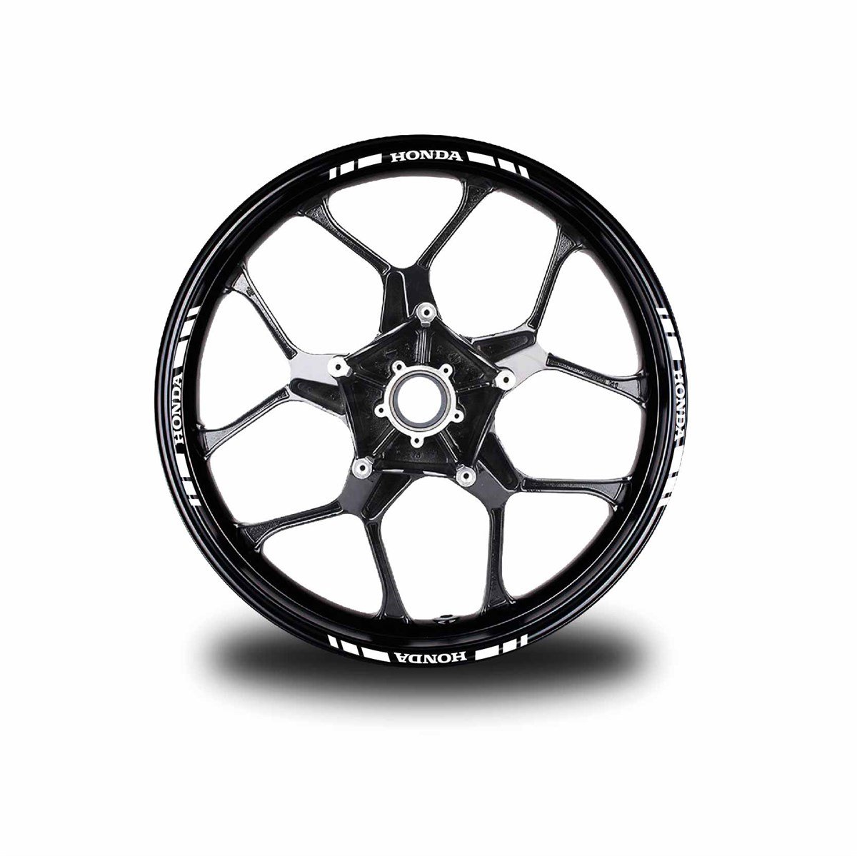 HONDA YAZILI KISA DIŞ ŞERİT 16'LI JANT STICKER ÇİFT RENK MODELİ