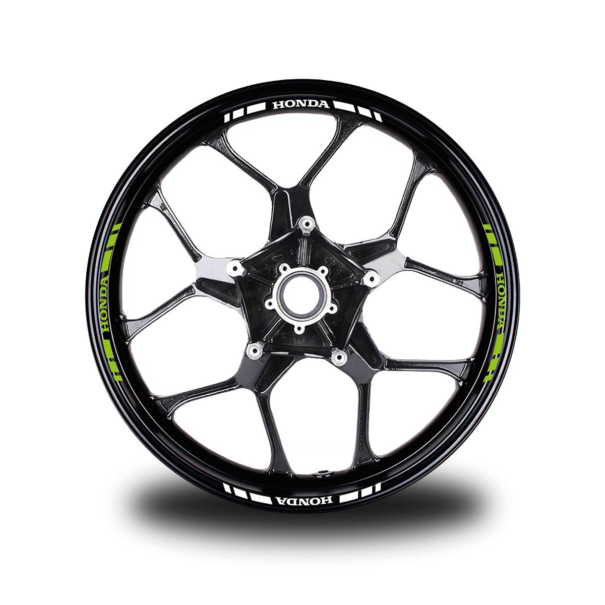 HONDA YAZILI KISA DIŞ ŞERİT 16'LI JANT STICKER ÇİFT RENK MODELİ
