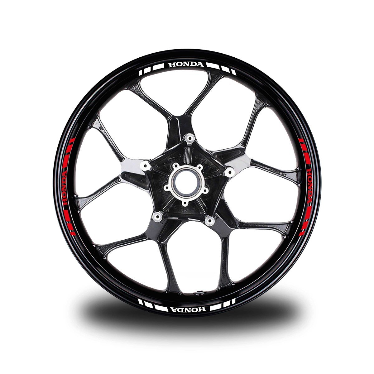 HONDA YAZILI KISA DIŞ ŞERİT 16'LI JANT STICKER ÇİFT RENK MODELİ