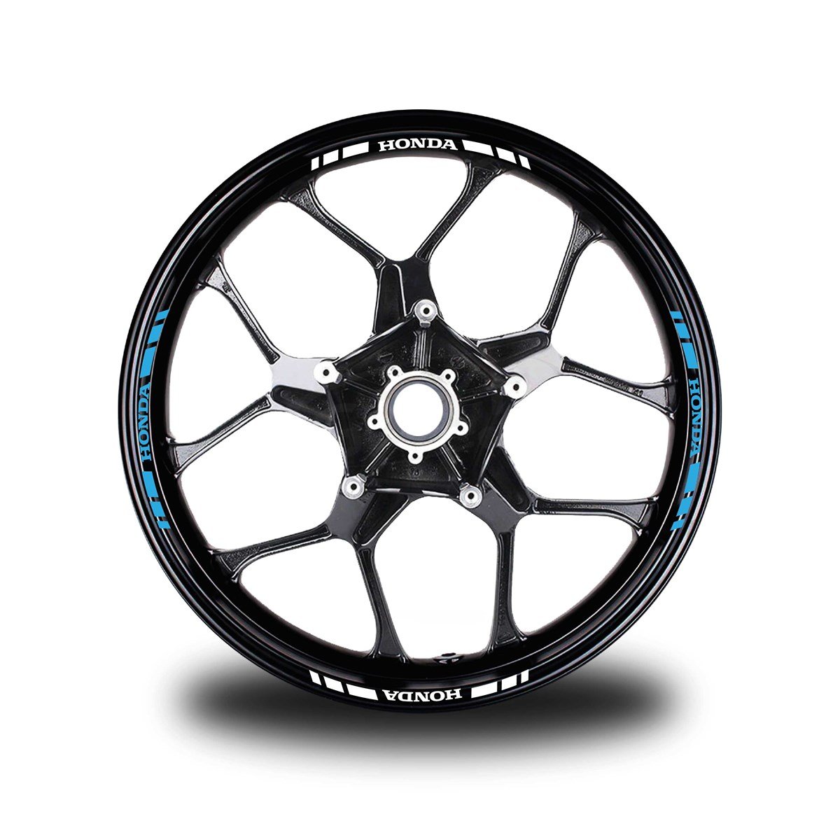 HONDA YAZILI KISA DIŞ ŞERİT 16'LI JANT STICKER ÇİFT RENK MODELİ