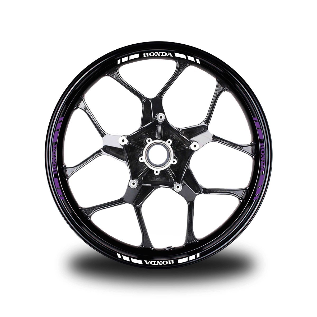 HONDA YAZILI KISA DIŞ ŞERİT 16'LI JANT STICKER ÇİFT RENK MODELİ