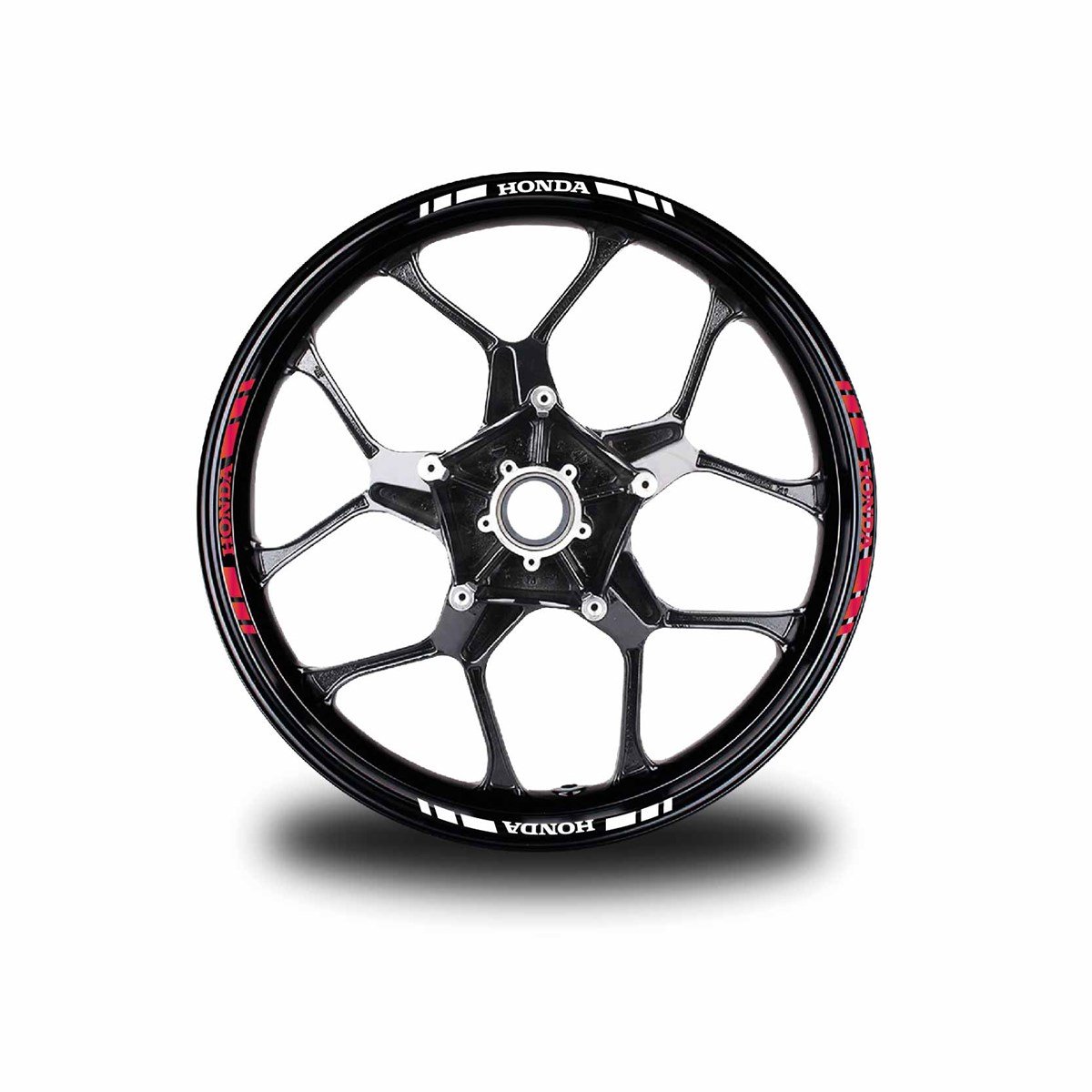HONDA YAZILI KISA DIŞ ŞERİT 16'LI JANT STICKER ÇİFT RENK MODELİ