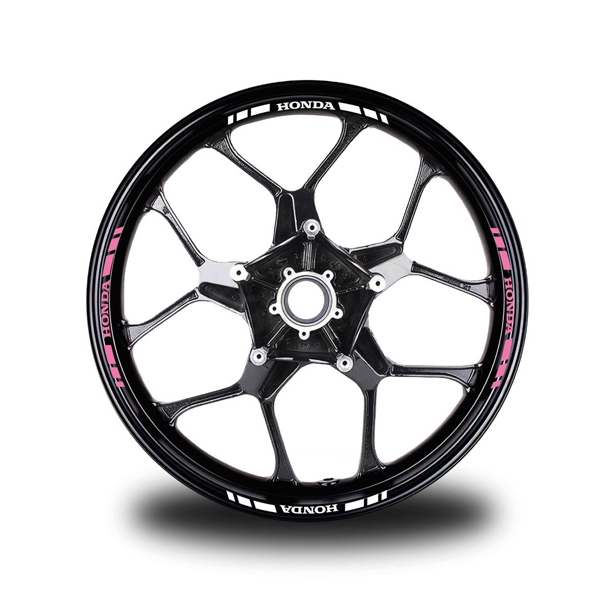 HONDA YAZILI KISA DIŞ ŞERİT 16'LI JANT STICKER ÇİFT RENK MODELİ