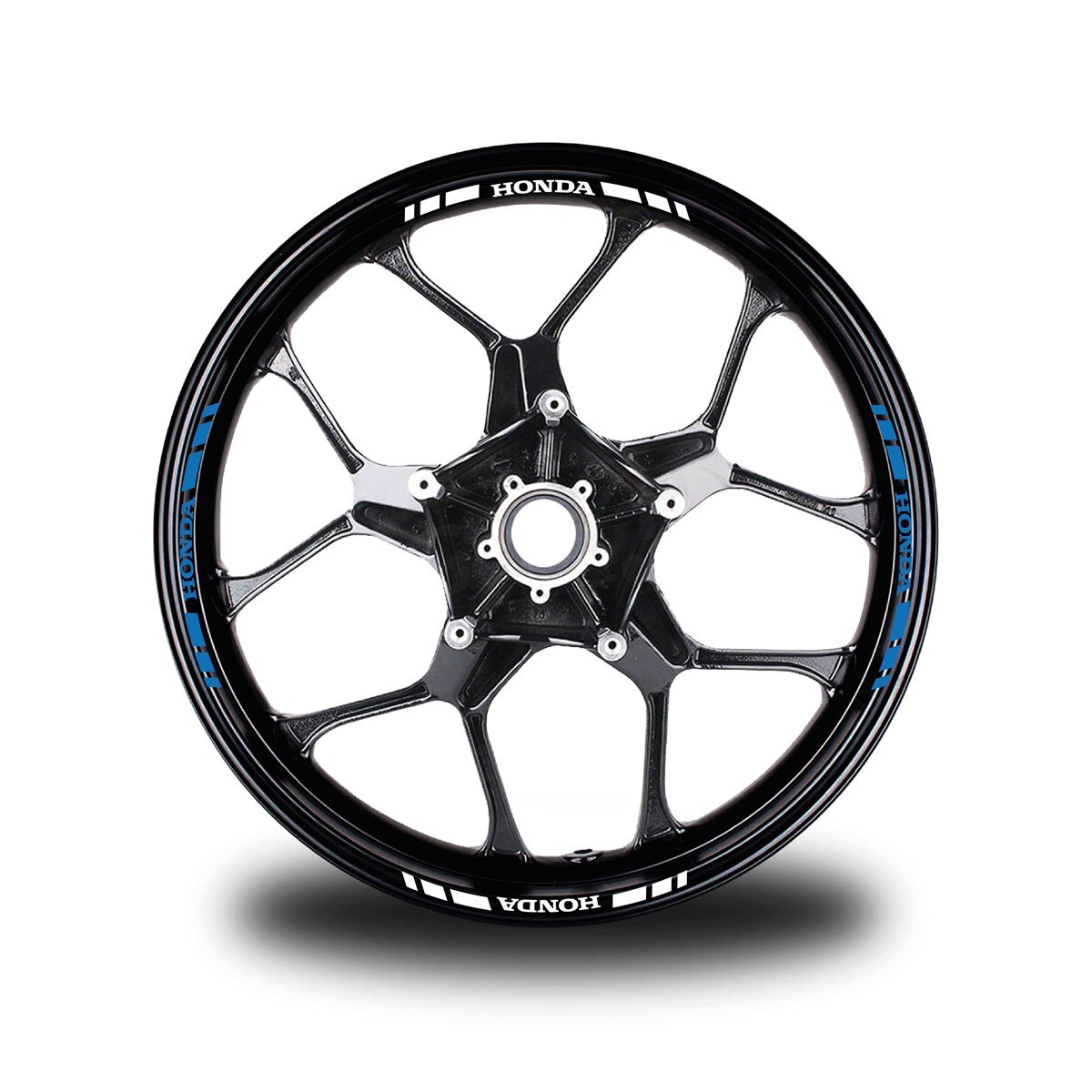 HONDA YAZILI KISA DIŞ ŞERİT 16'LI JANT STICKER ÇİFT RENK MODELİ