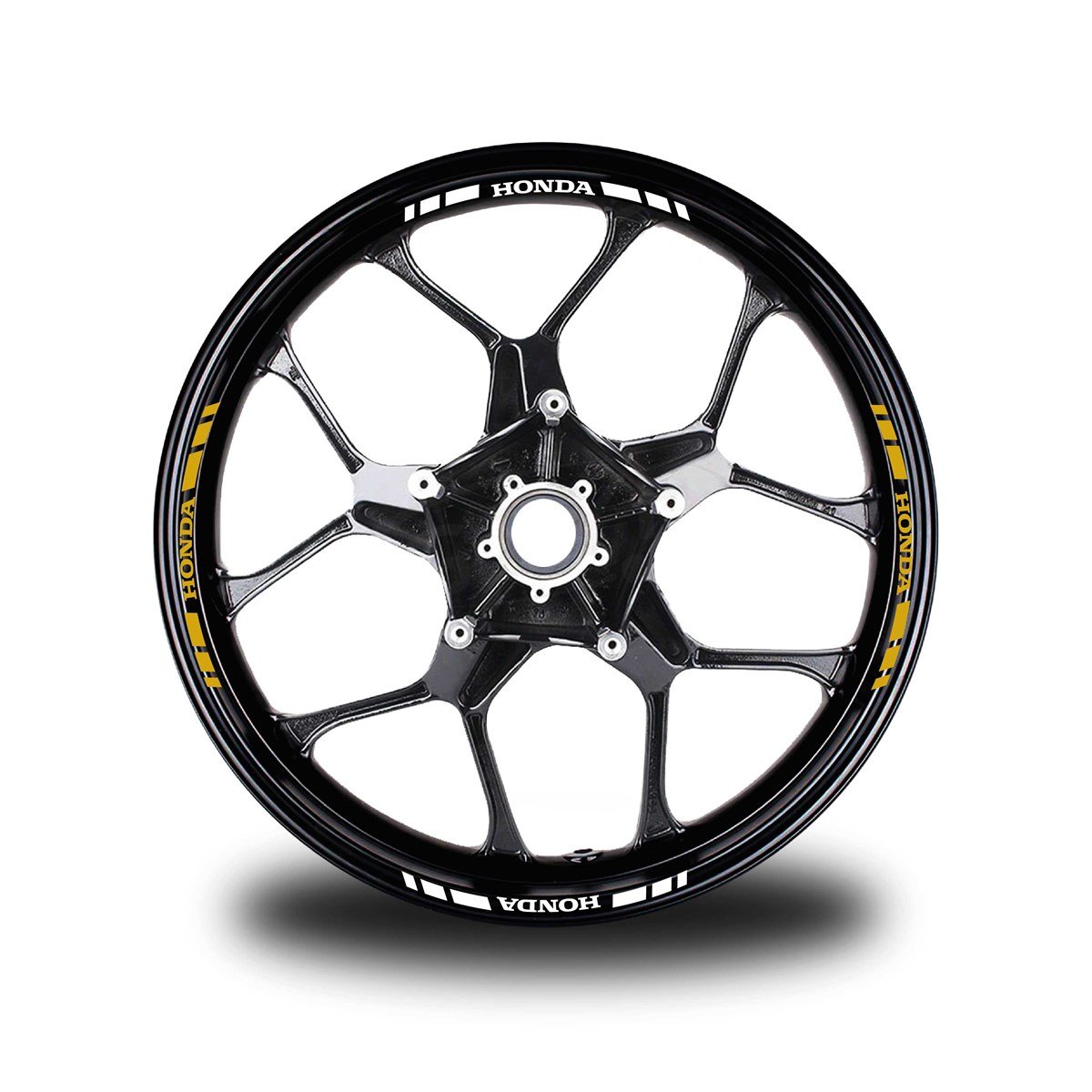 HONDA YAZILI KISA DIŞ ŞERİT 16'LI JANT STICKER ÇİFT RENK MODELİ