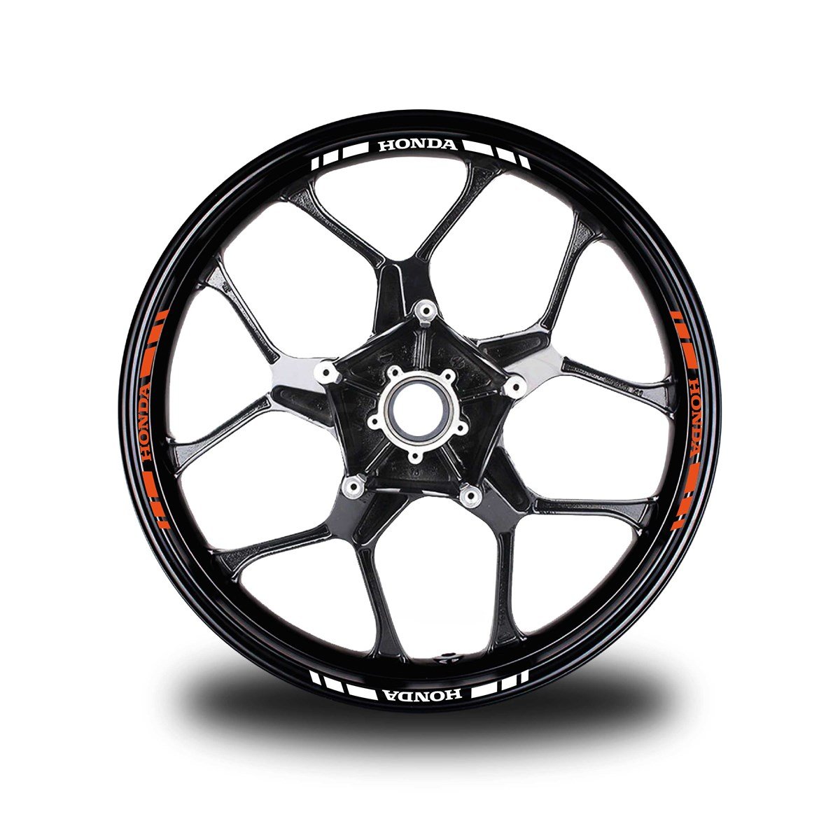 HONDA YAZILI KISA DIŞ ŞERİT 16'LI JANT STICKER ÇİFT RENK MODELİ
