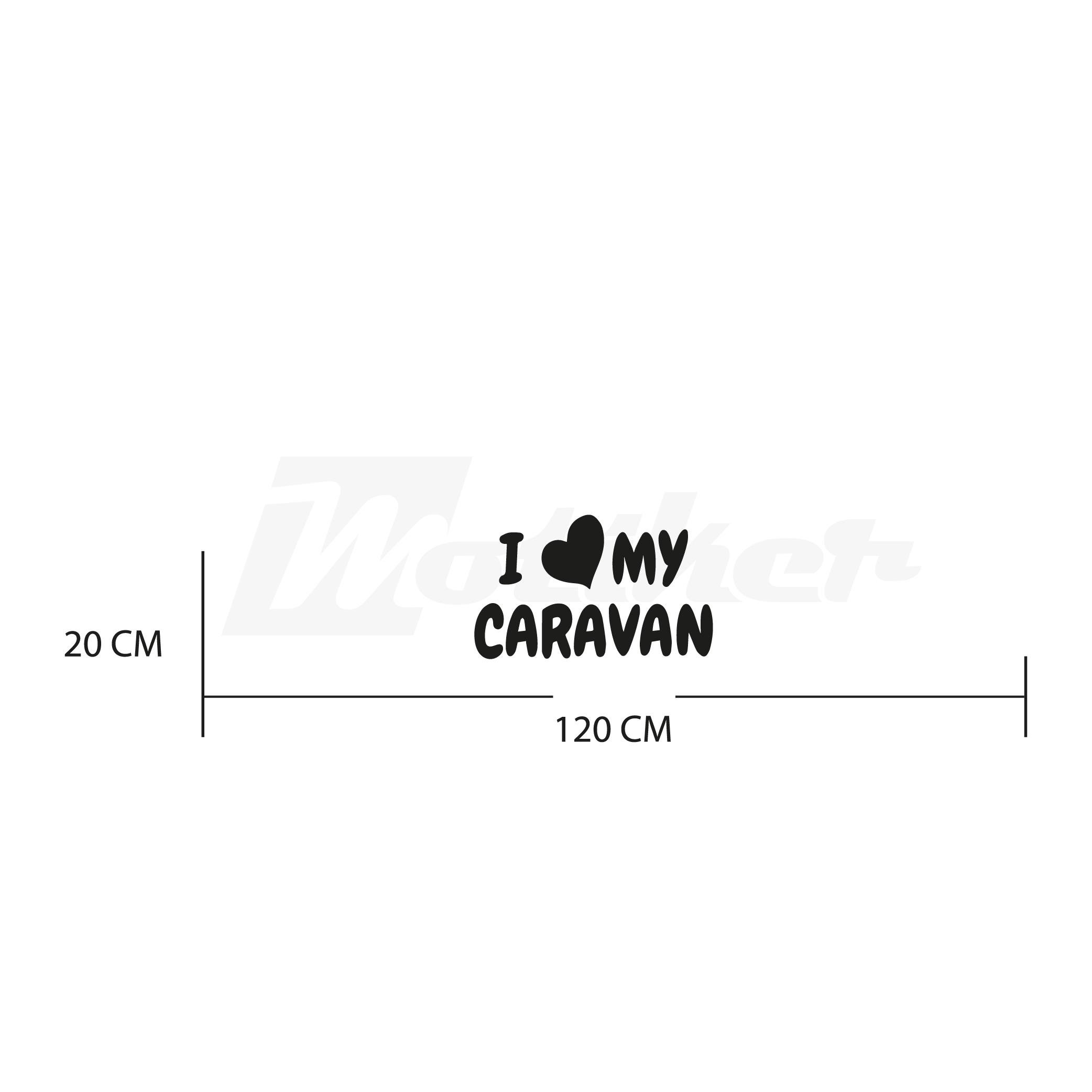 KaravanI Love my Caravan Sticker Karavan Etiket