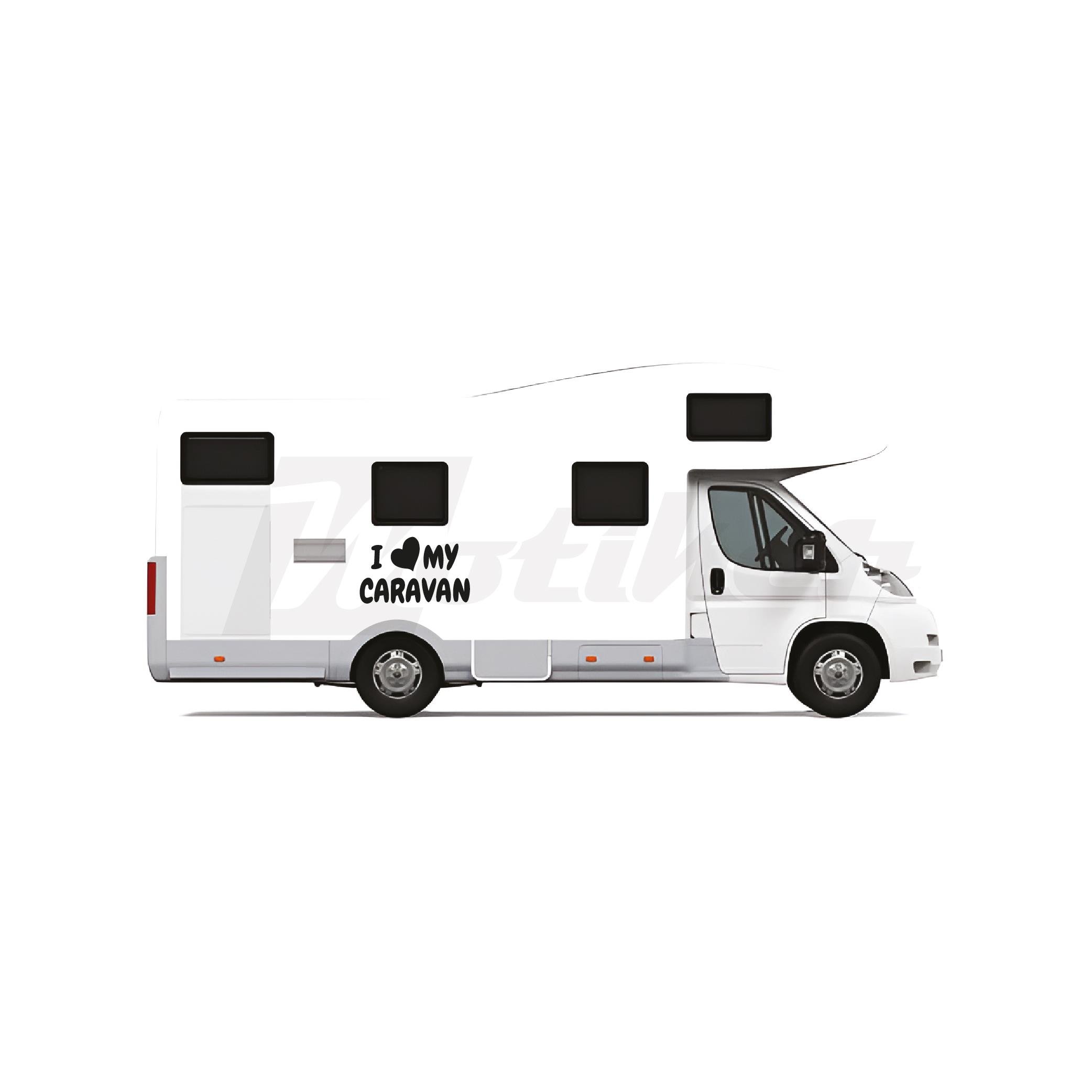 KaravanI Love my Caravan Sticker Karavan Etiket