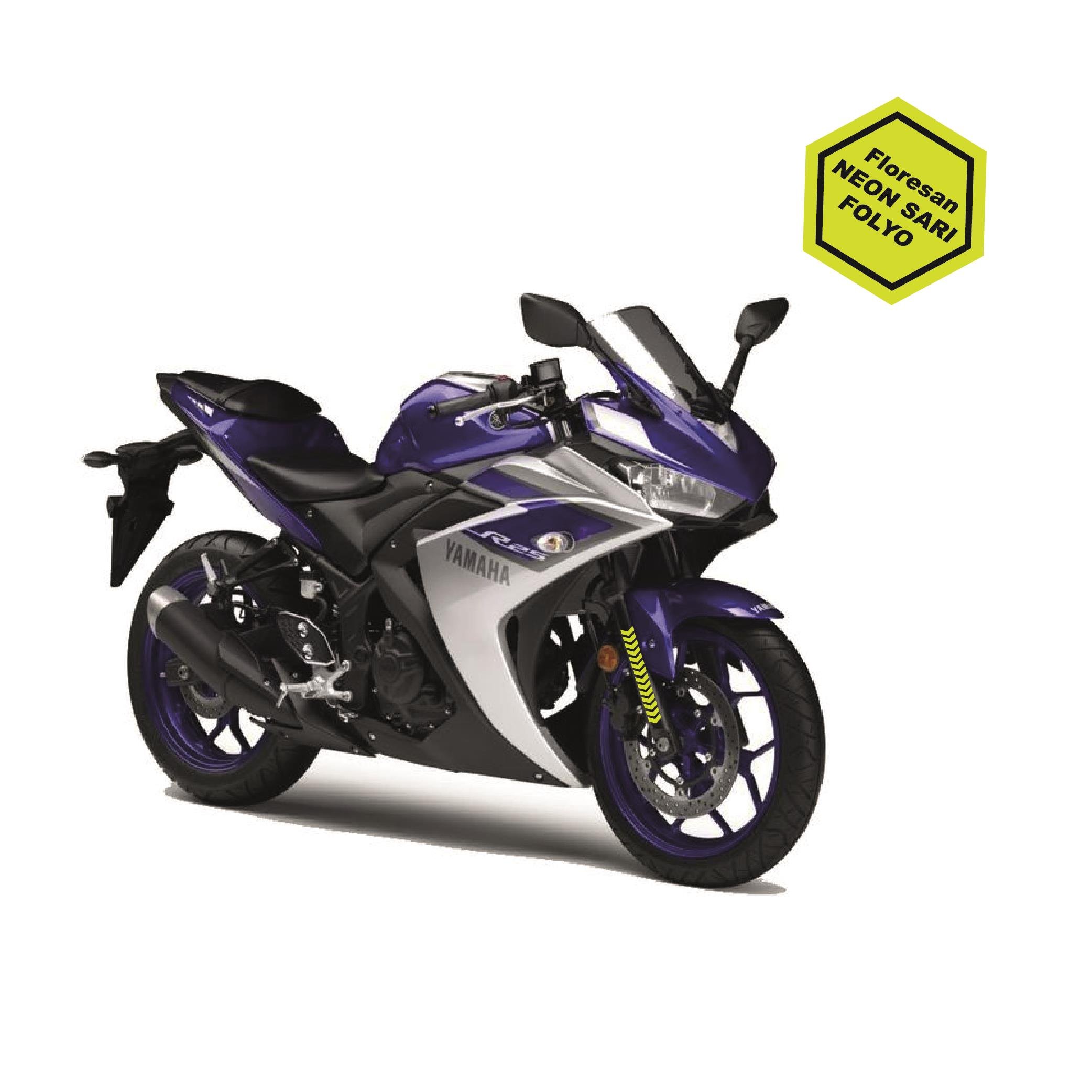 İnce Ok Floresan Neon Sarı Sticker Etiket Modeli