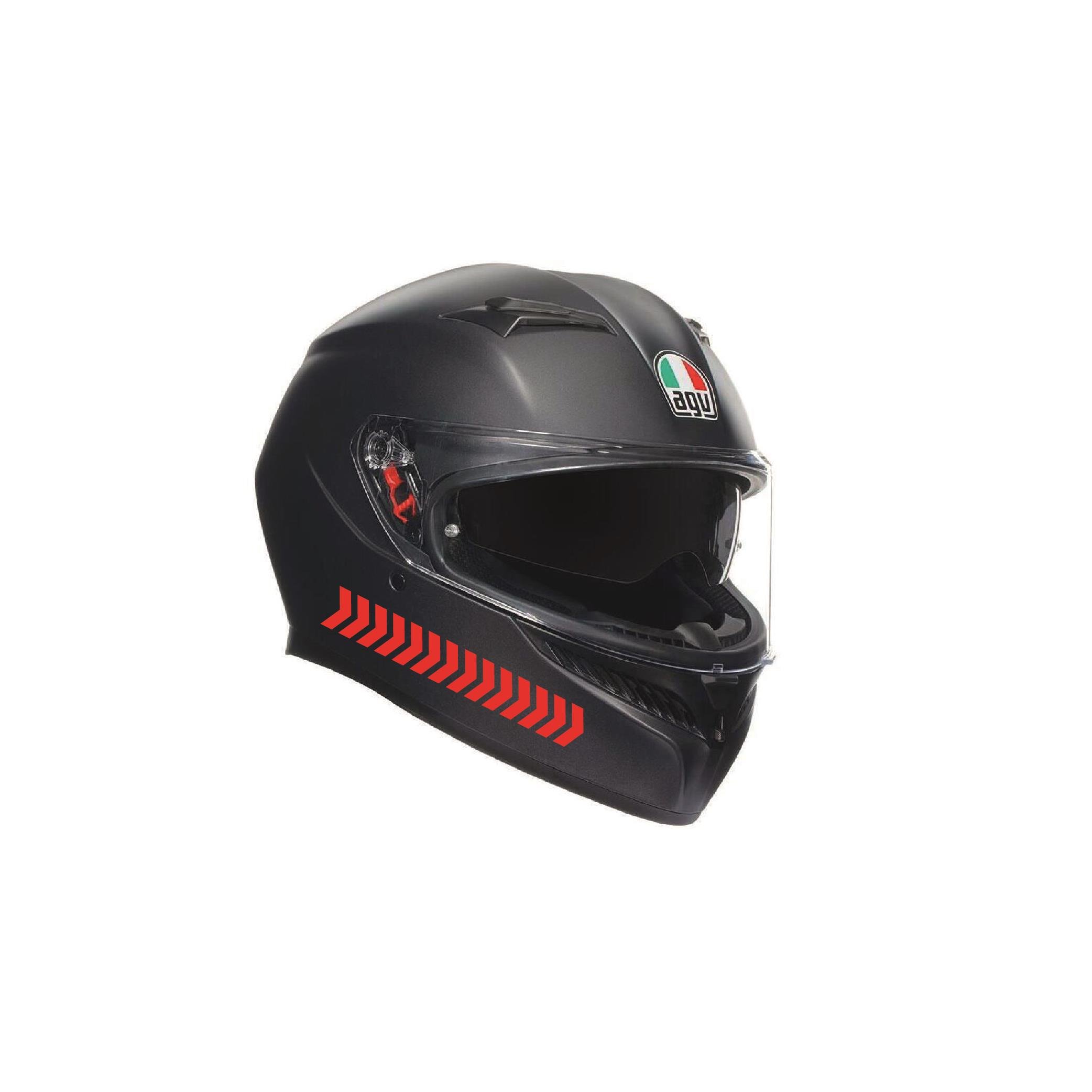 İnce Ok Kırmızı Sticker Etiket Modeli