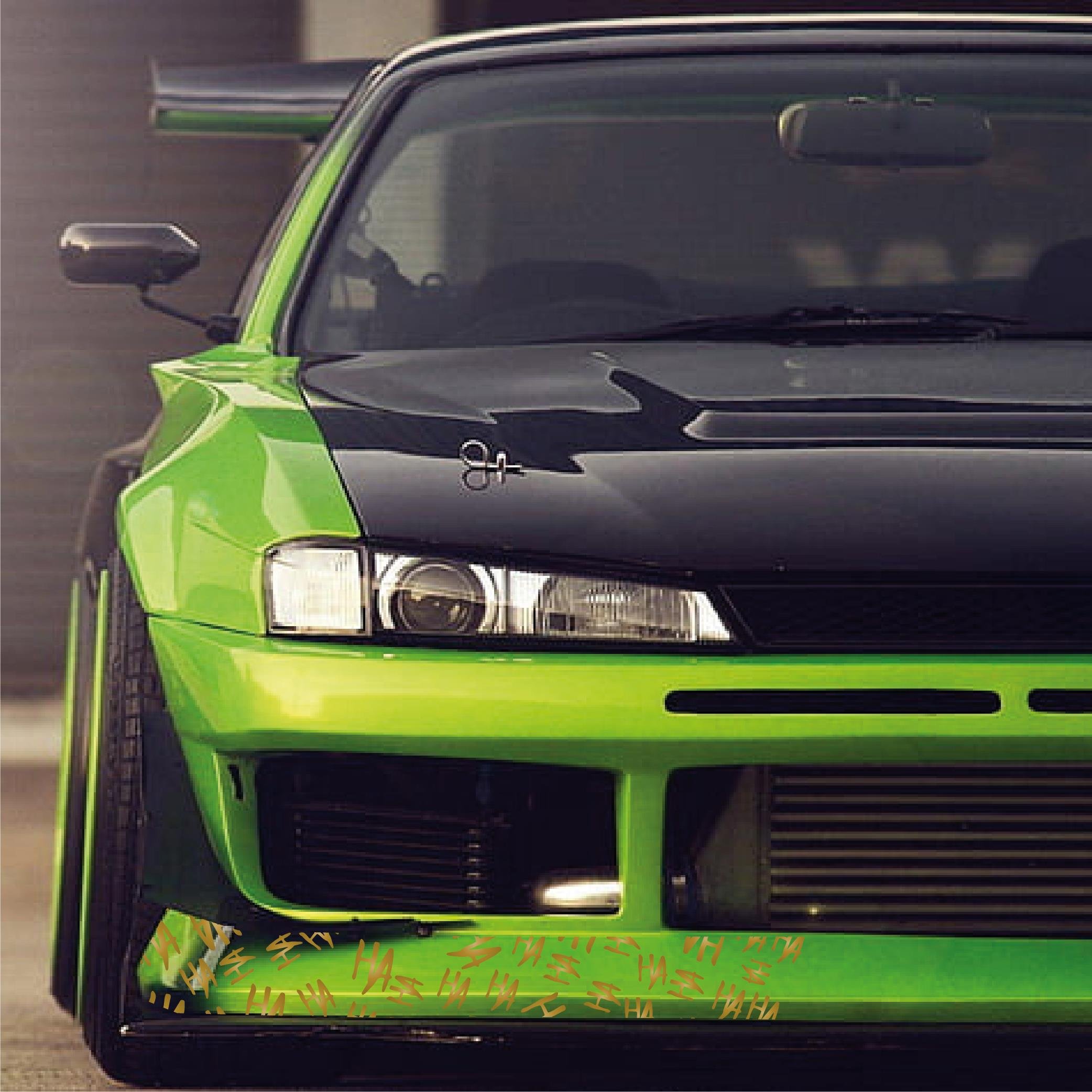 MARKALARJoker HAHA 25x25cm Folyo Kesim Evrensel Desen Kaplama Gold