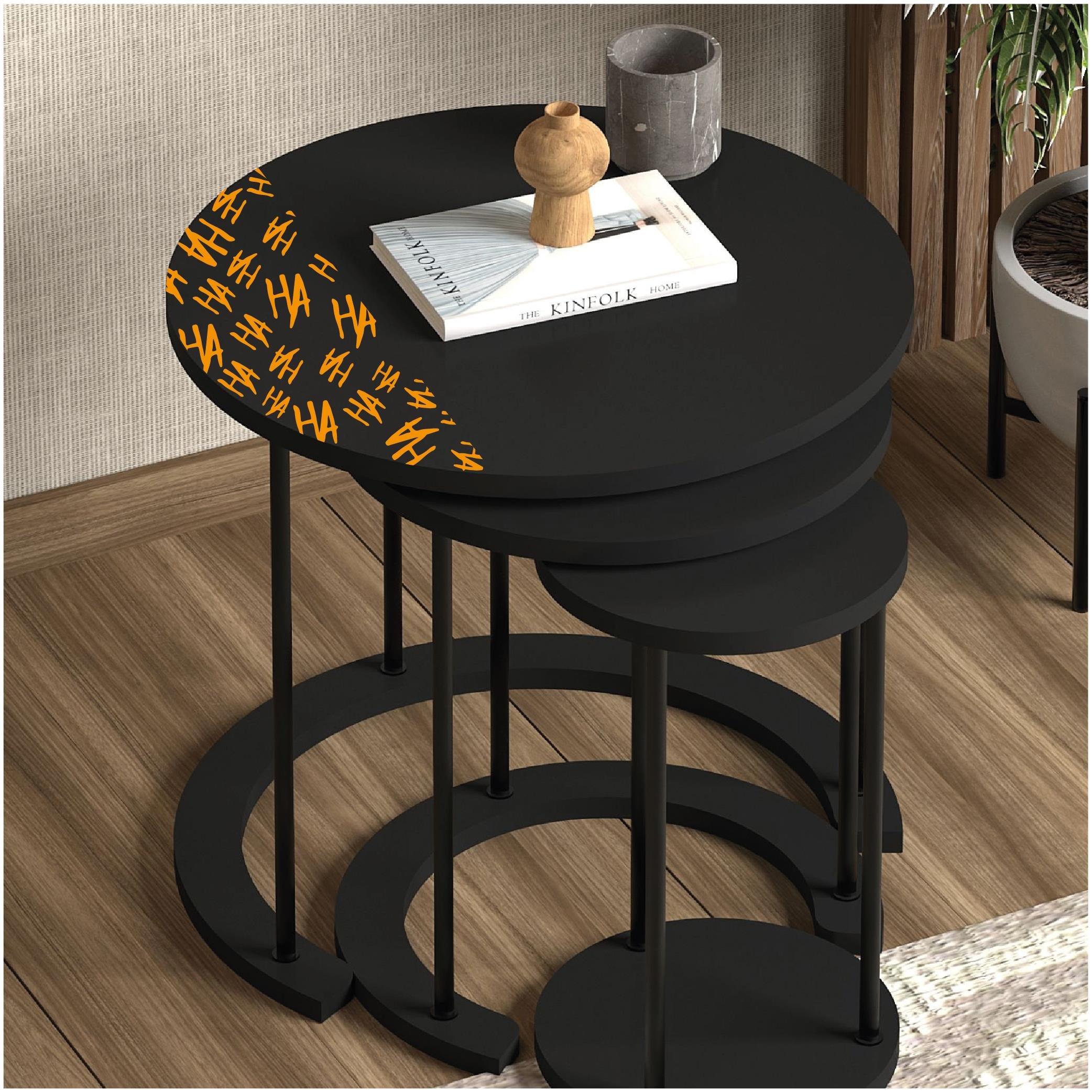 MARKALARJoker HAHA 25x25cm Folyo Kesim Evrensel Desen Kaplama Turuncu