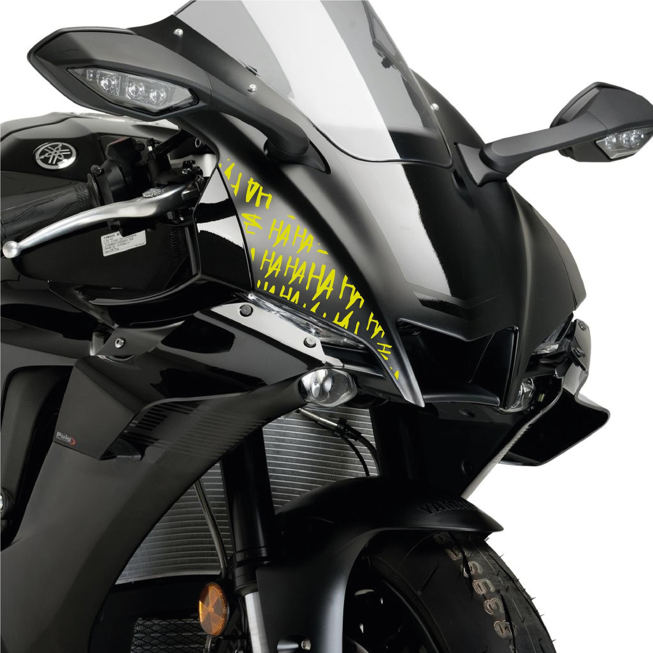 MARKALARJoker HAHA 25x25cm Folyo Kesim Evrensel Desen Kaplama Neon Sarı (Yeşil)