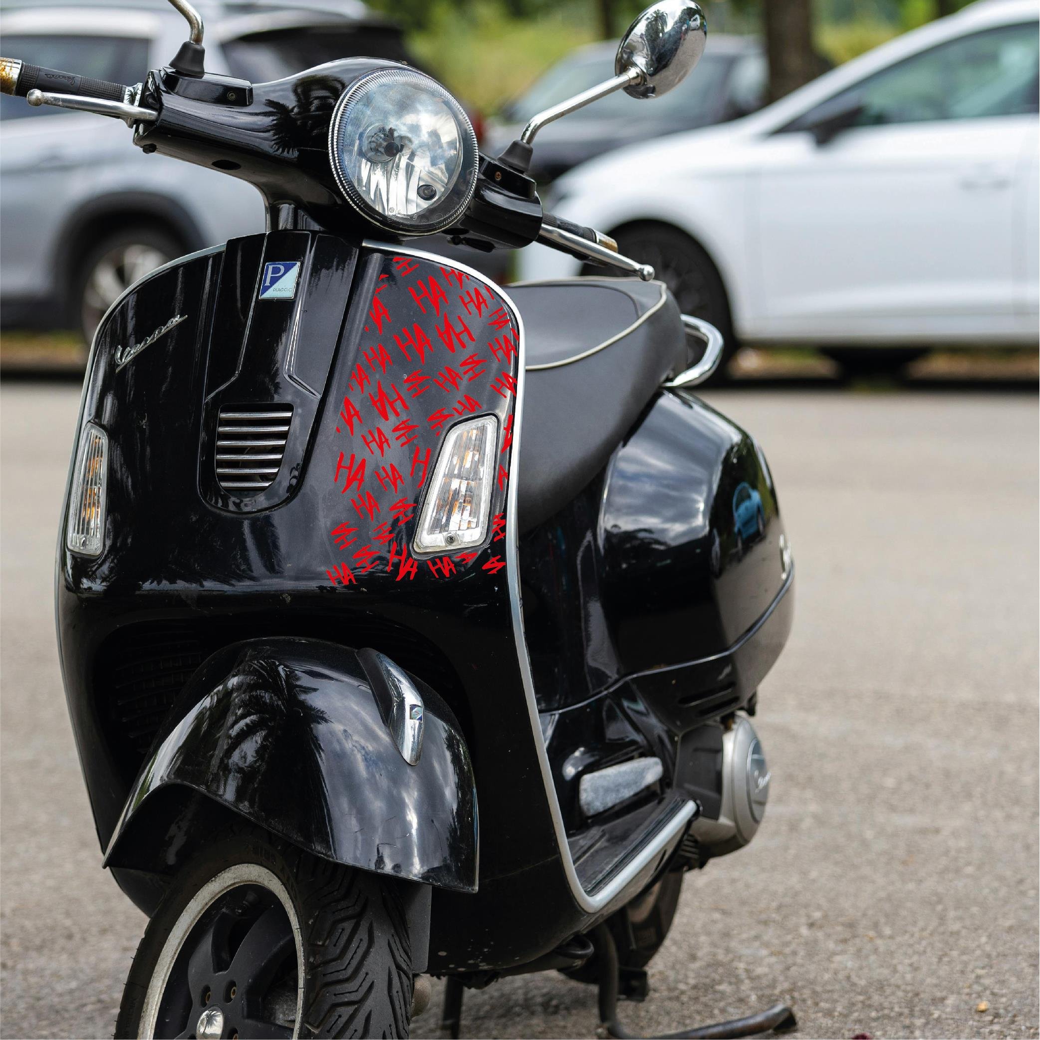 MARKALARJoker HAHA 25x25cm Folyo Kesim Evrensel Desen Kaplama Kırmızı