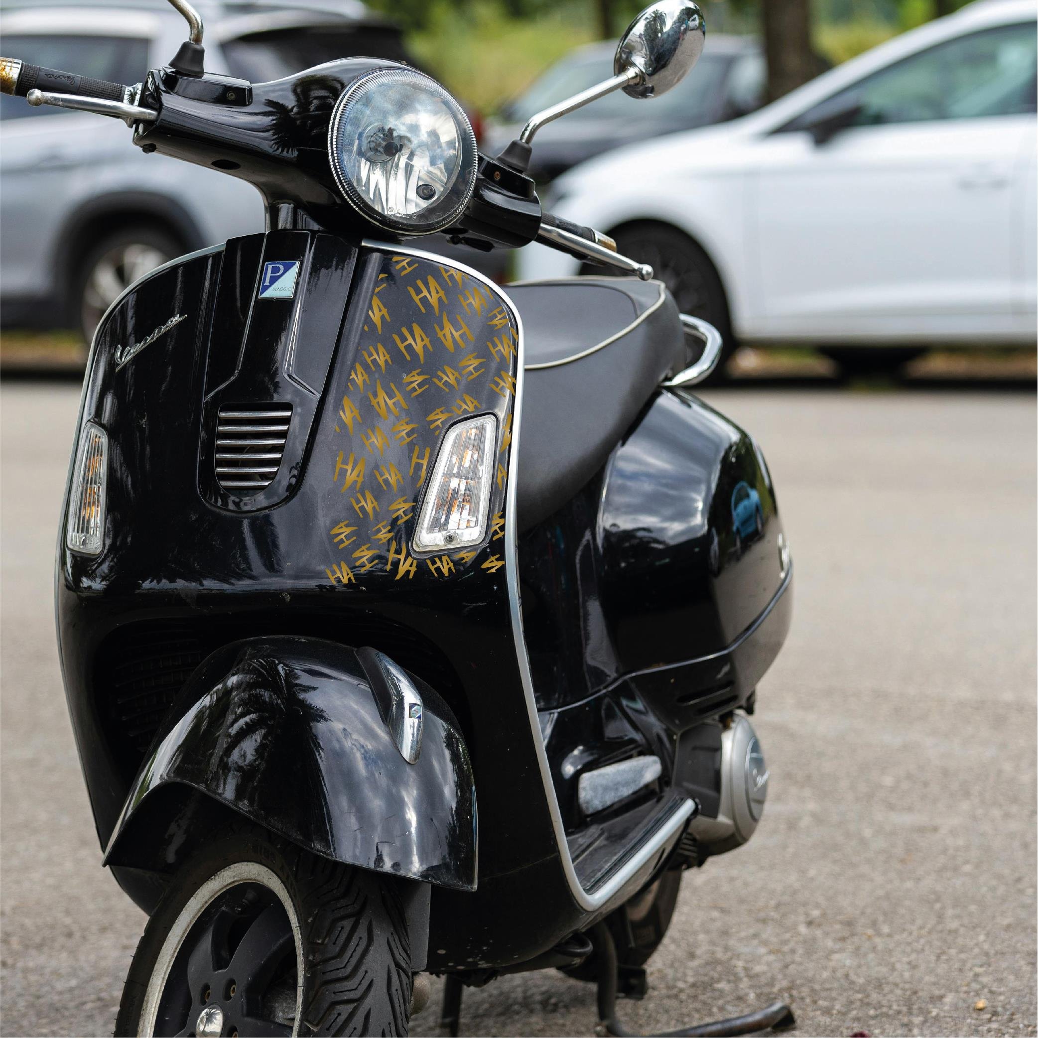 MARKALARJoker HAHA 25x25cm Folyo Kesim Evrensel Desen Kaplama Gold