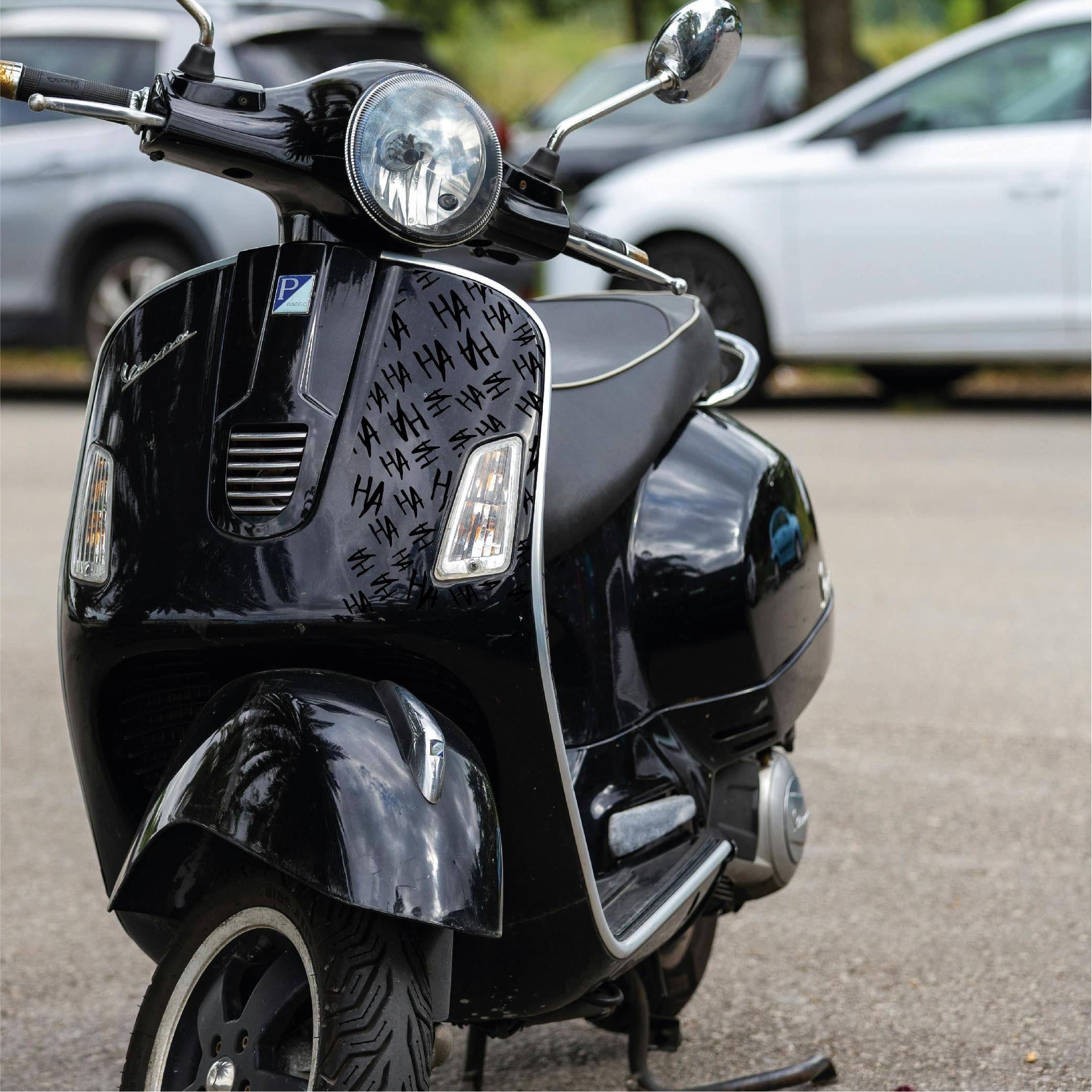 MARKALARJoker HAHA 25x25cm Folyo Kesim Evrensel Desen Kaplama Siyah