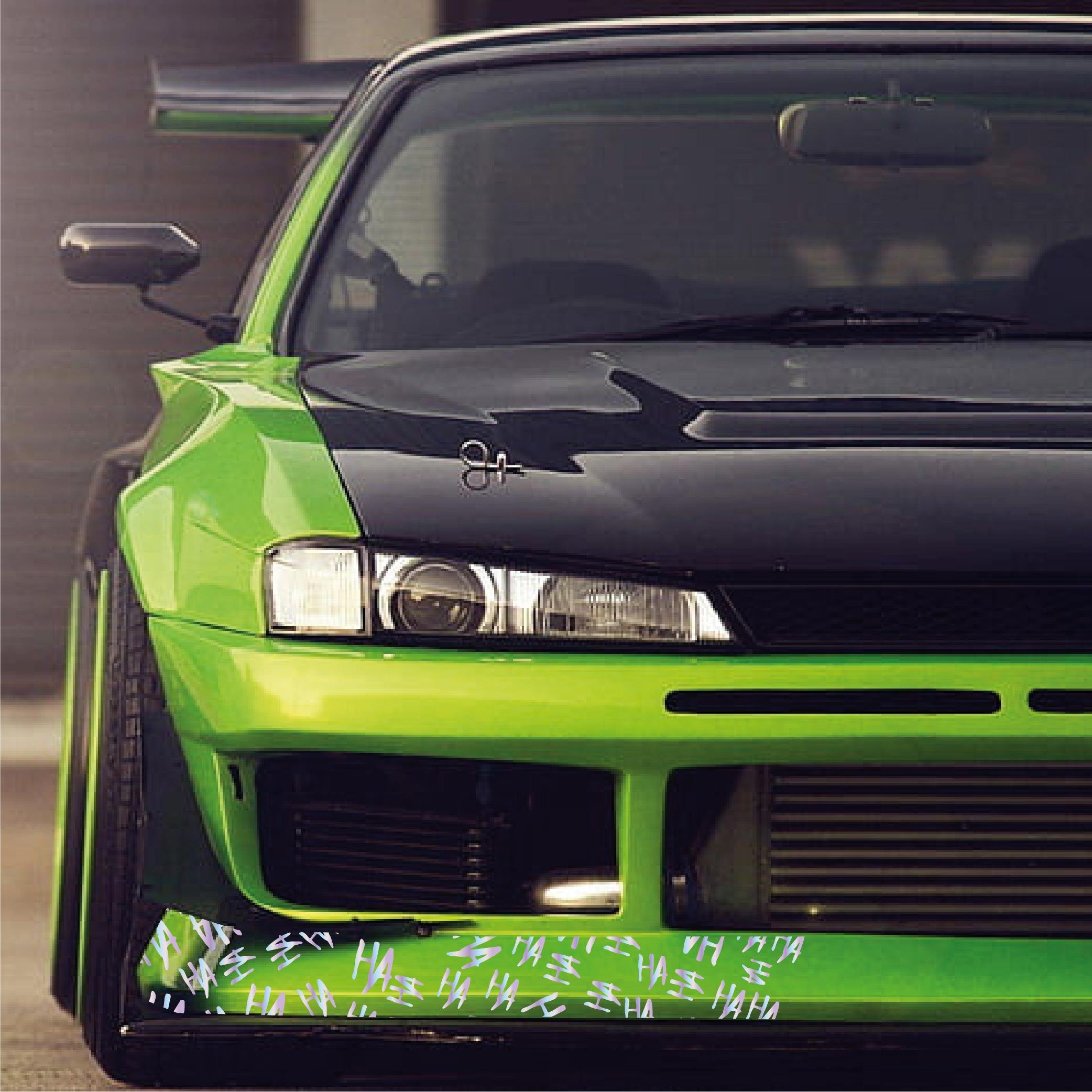 MARKALARJoker HAHA 25x25cm Folyo Kesim Evrensel Desen Kaplama Hologram