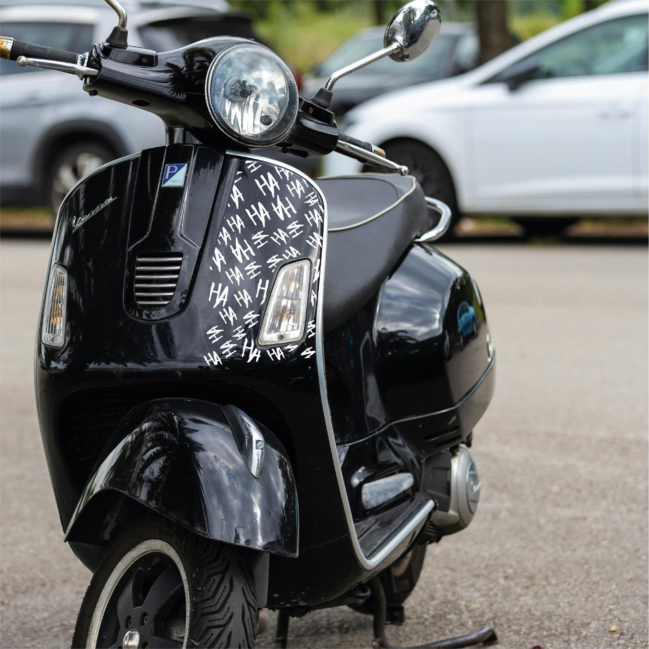 MARKALARJoker HAHA 25x25cm Folyo Kesim Evrensel Desen Kaplama Beyaz