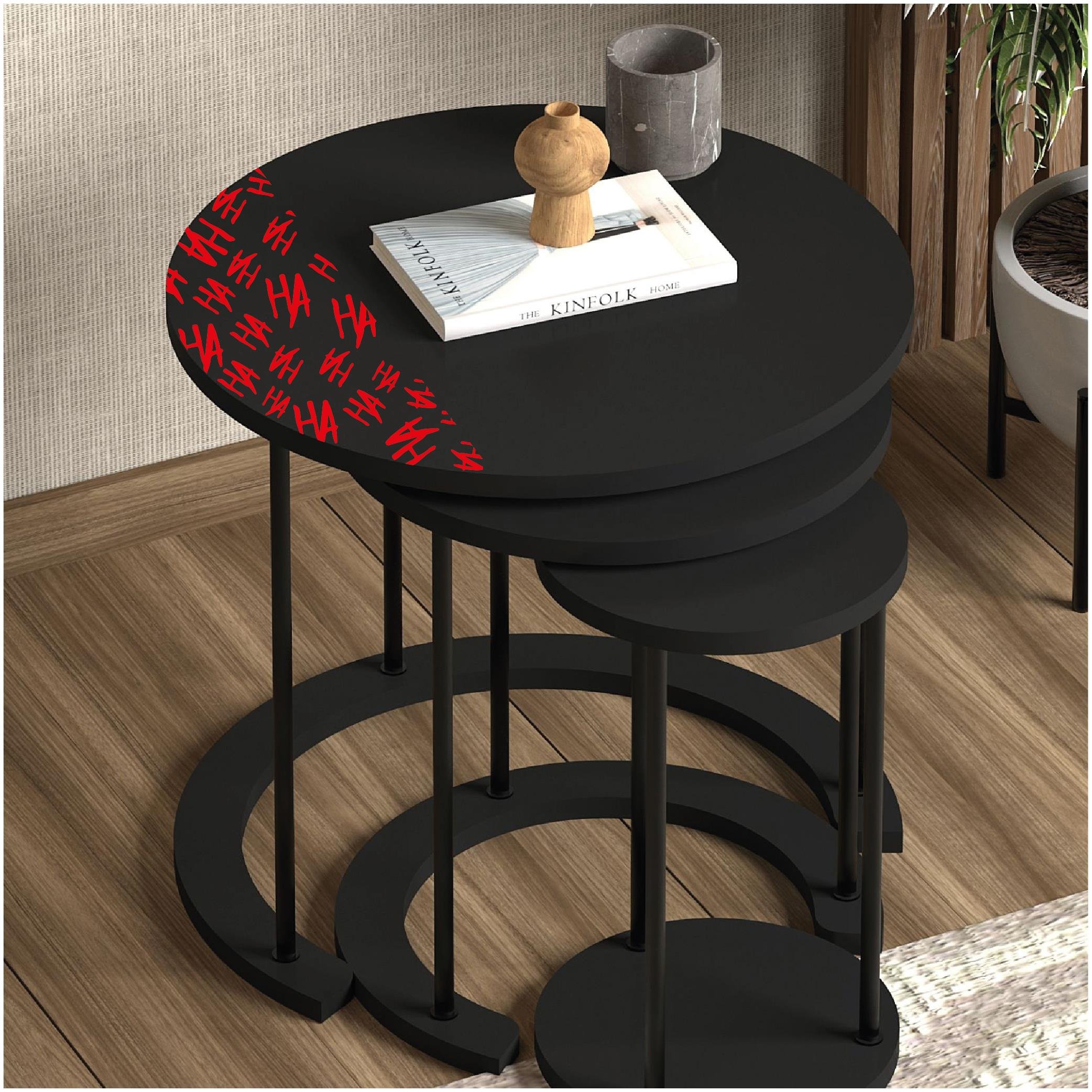 MARKALARJoker HAHA 25x25cm Folyo Kesim Evrensel Desen Kaplama Kırmızı