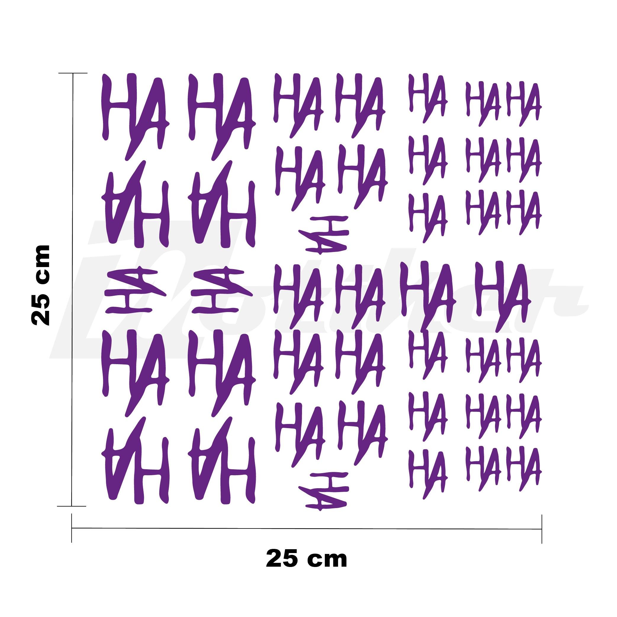 MARKALARJoker HAHA 25x25cm Folyo Kesim Evrensel Desen Kaplama Mor
