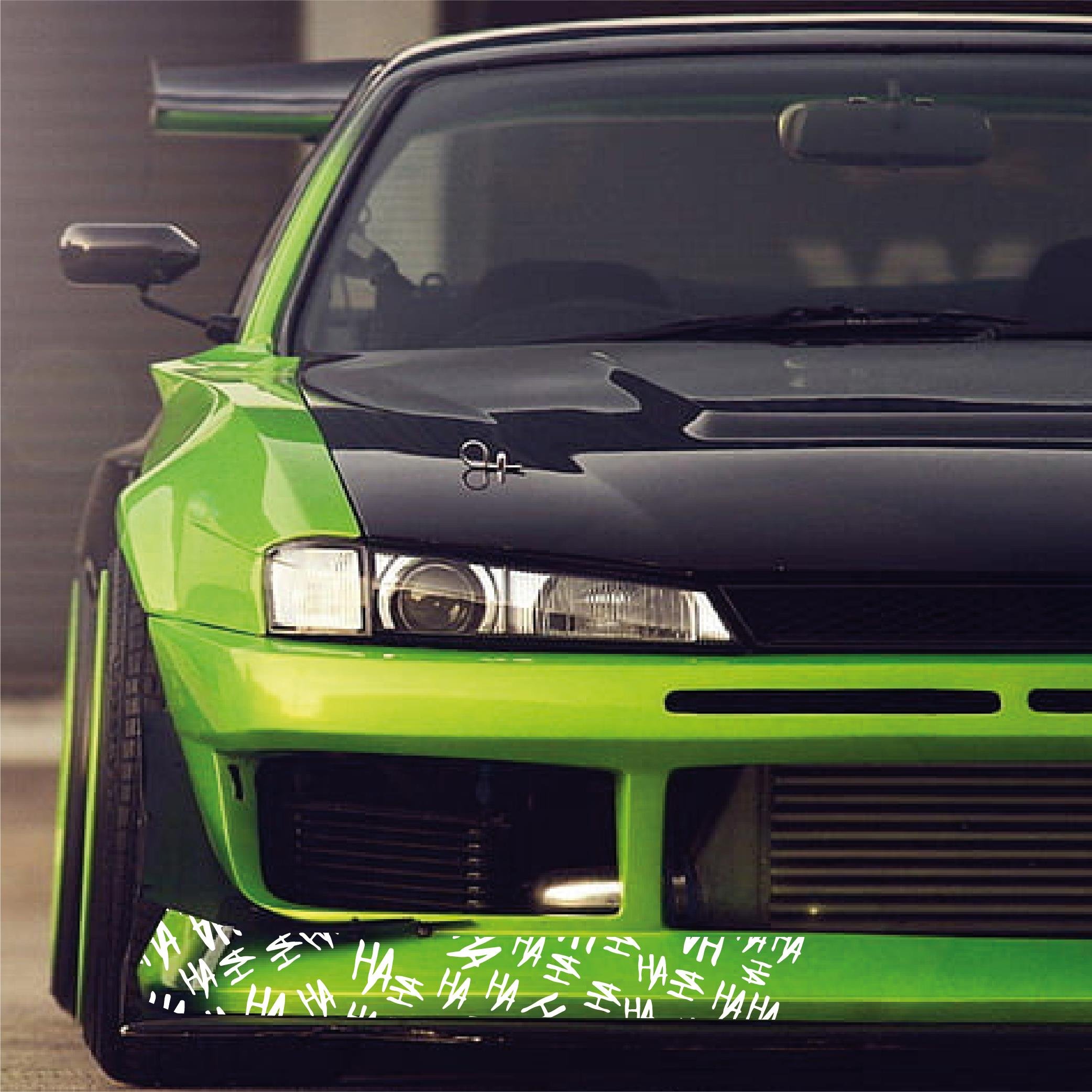 MARKALARJoker HAHA 25x25cm Folyo Kesim Evrensel Desen Kaplama Beyaz