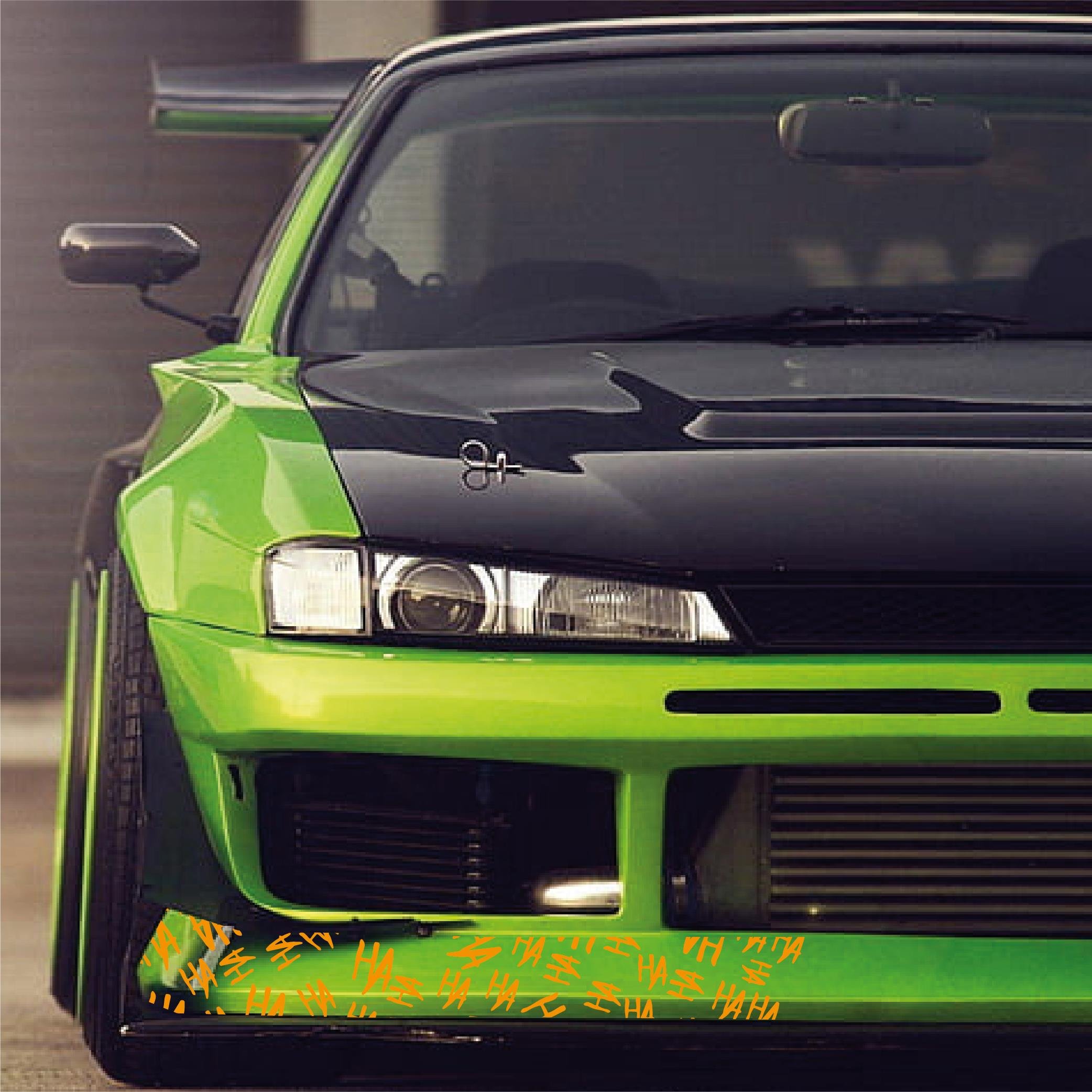 MARKALARJoker HAHA 25x25cm Folyo Kesim Evrensel Desen Kaplama Turuncu